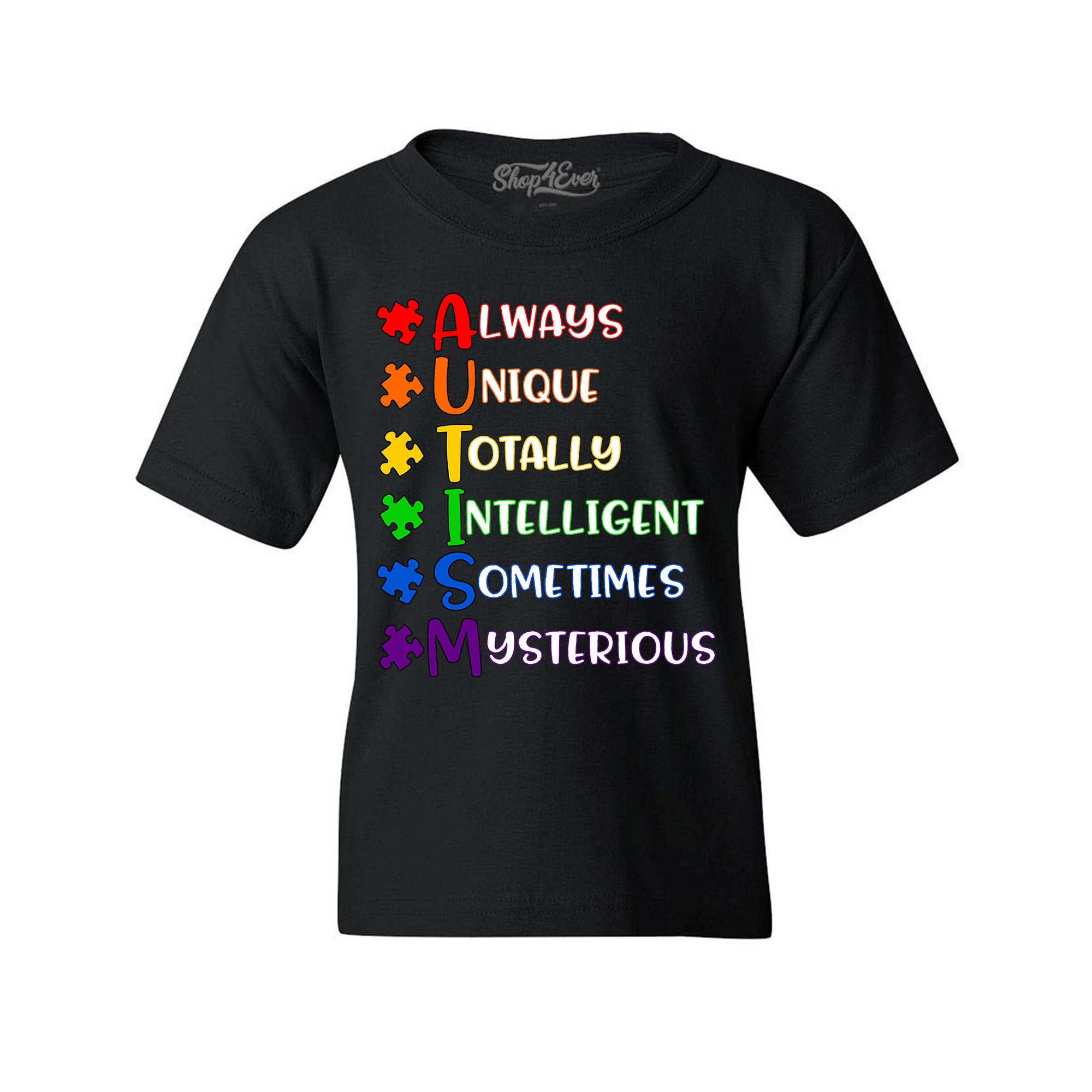 Always Unique Puzzle Autism Awareness Child's T-Shirt Kids Tee