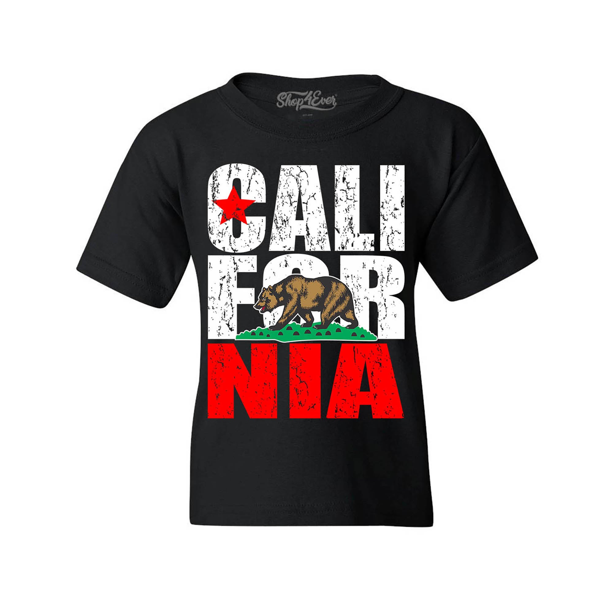California State Flag Bear Child Kids Tee Cali Youth's T-Shirt Youth