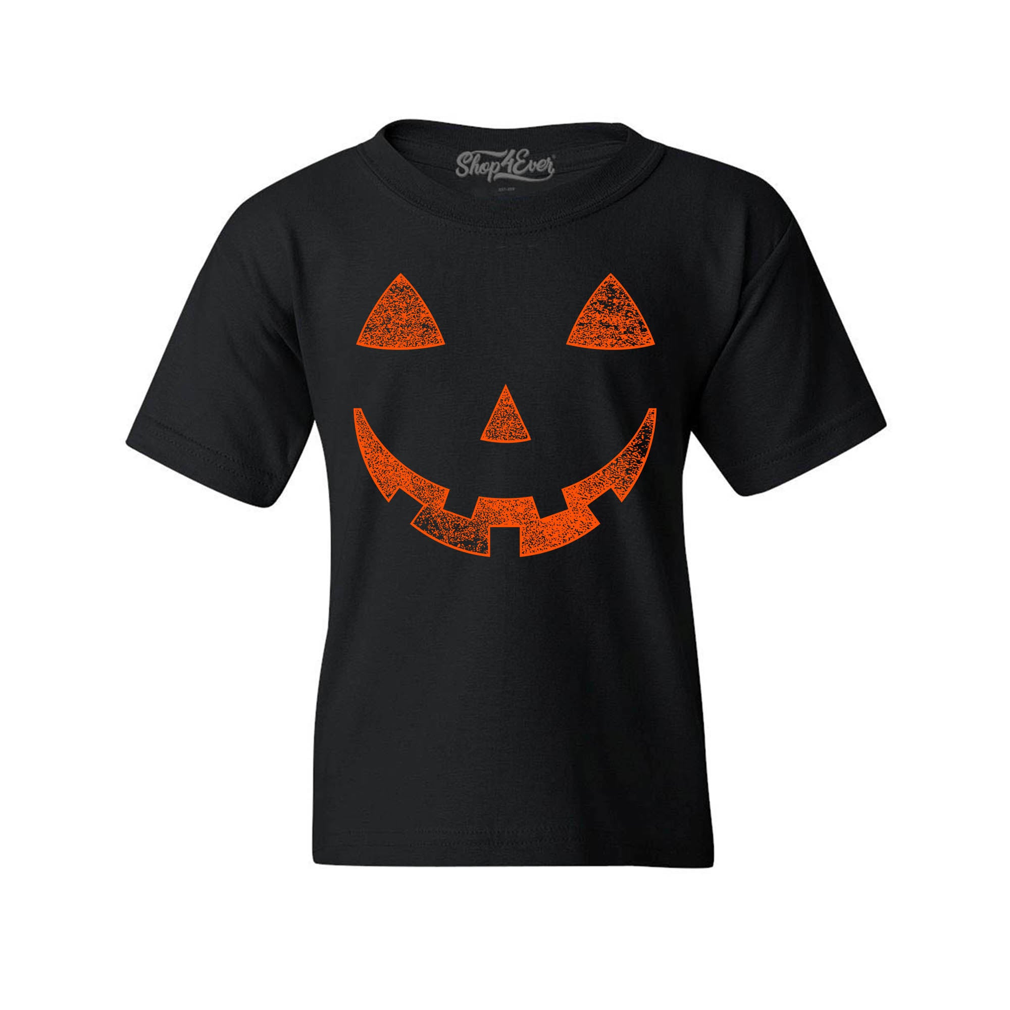 Orange Jack O' Lantern Child's Tee Pumpkin Face Halloween Costume Youth's T-Shirt