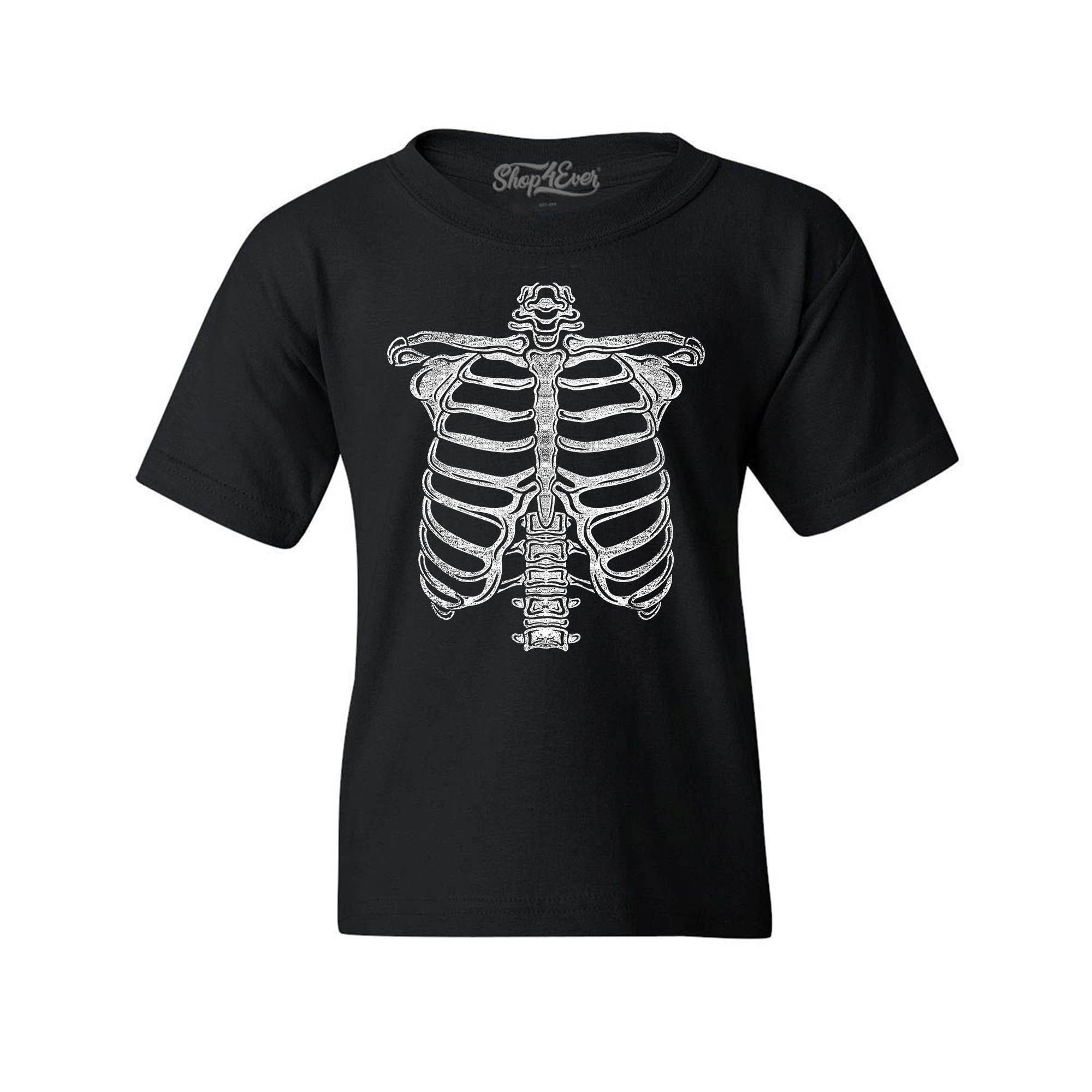 Skeleton Ribcage Bones Halloween Costume Child's Tee Skull Youth's T-Shirt
