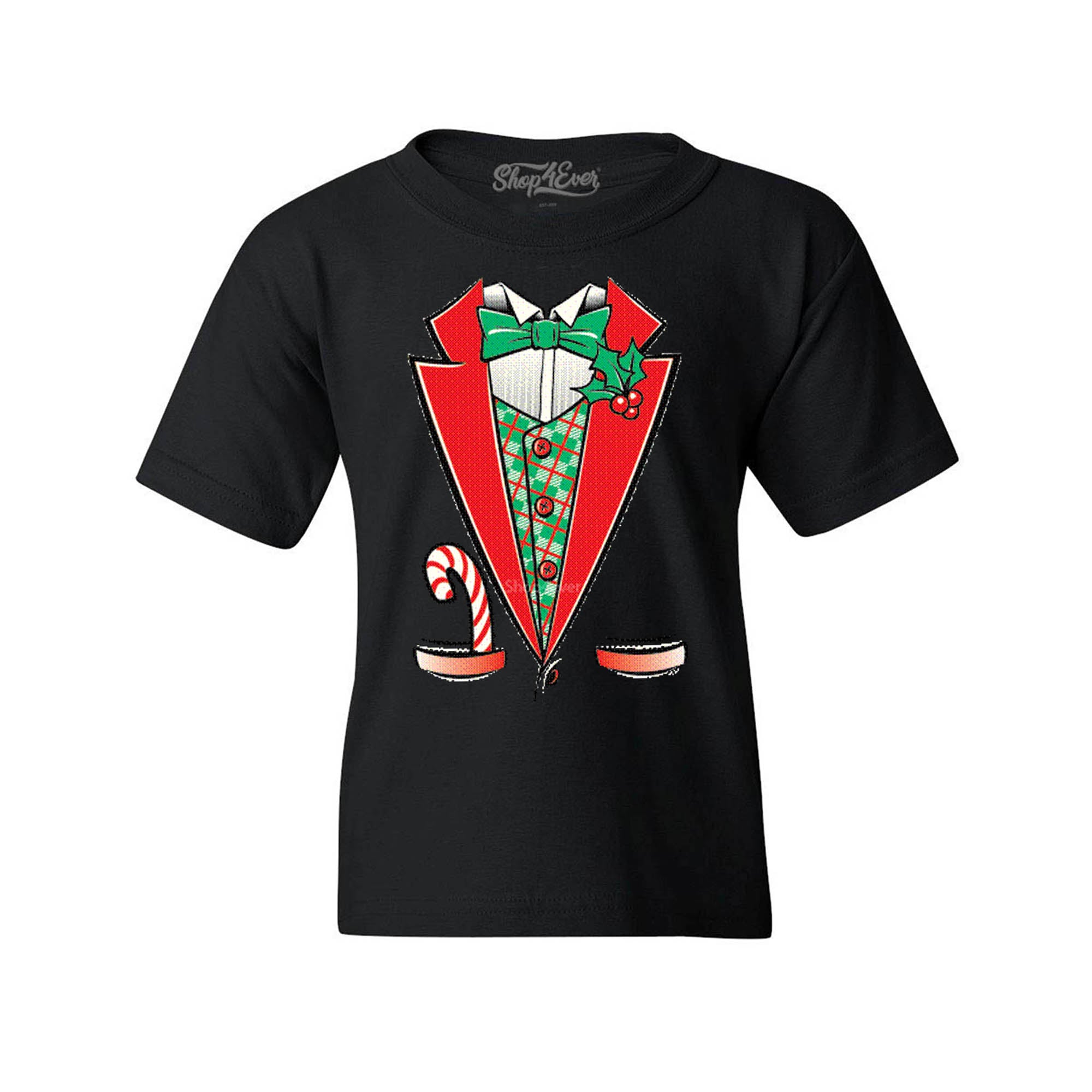 Tuxedo Christmas Costume Youth's T-Shirt Xmas Shirts