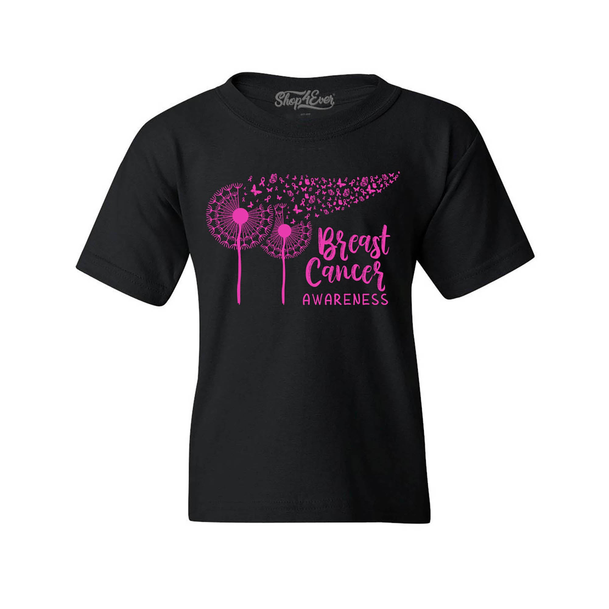 Dandelion Breast Cancer Awareness Youth's T-Shirt