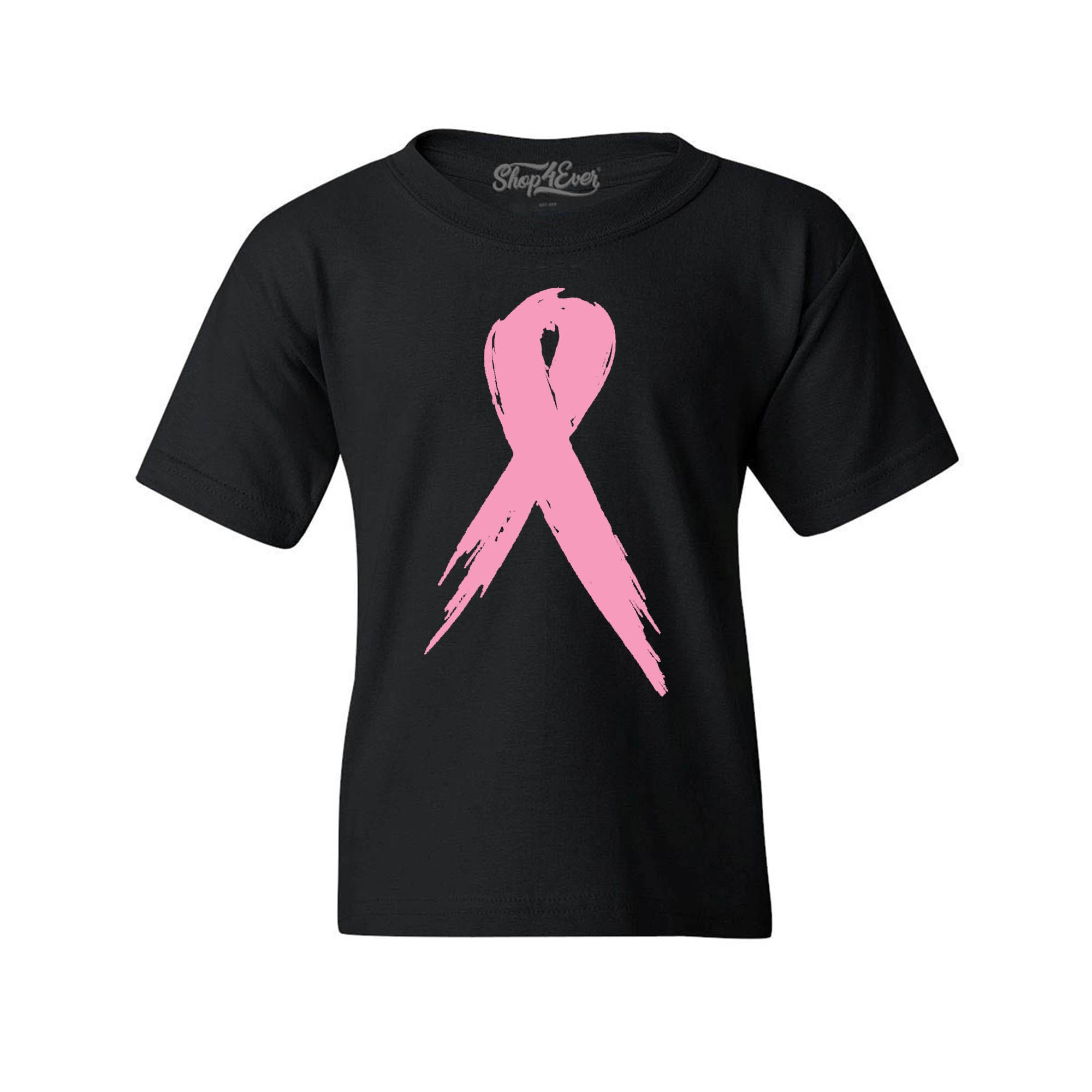 Pink Breast Cancer Ribbon Youth T-Shirt Support Awareness Child's Tee