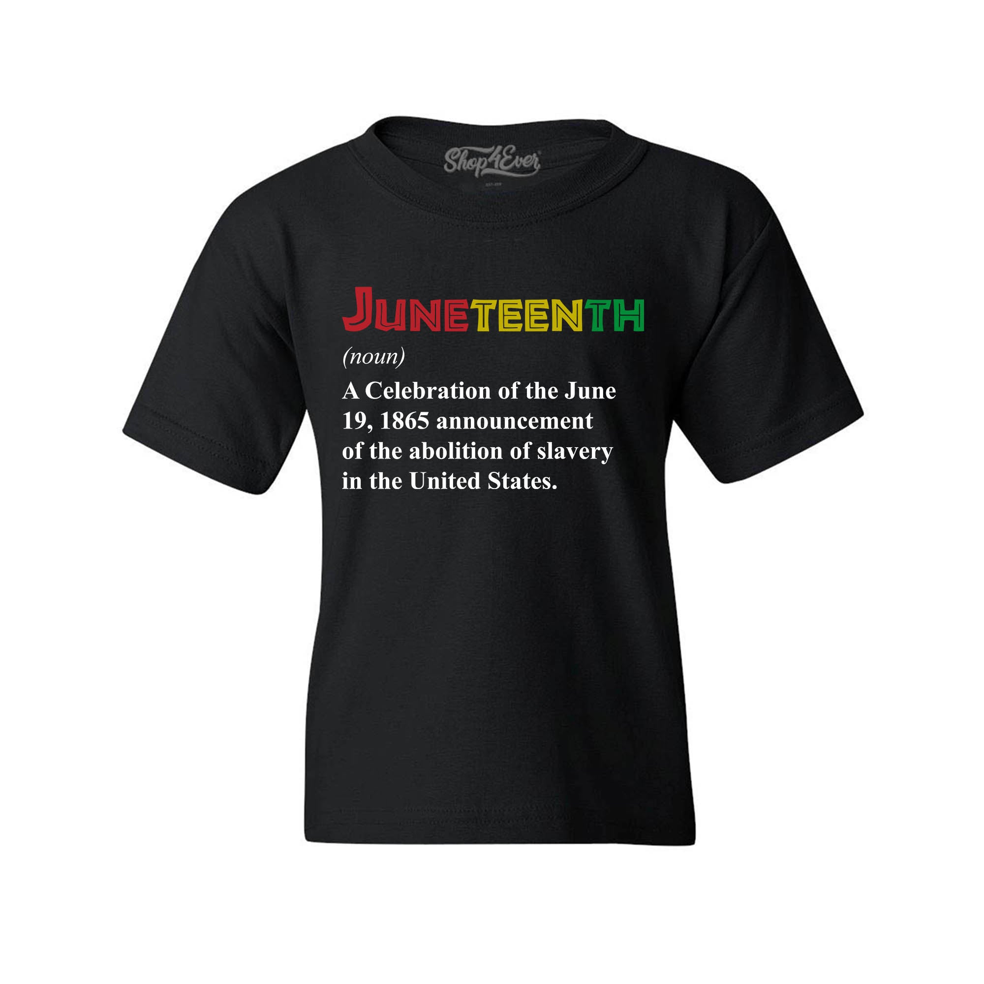 Juneteenth Definition June 19th 1865 Child's T-Shirt Kids Tee