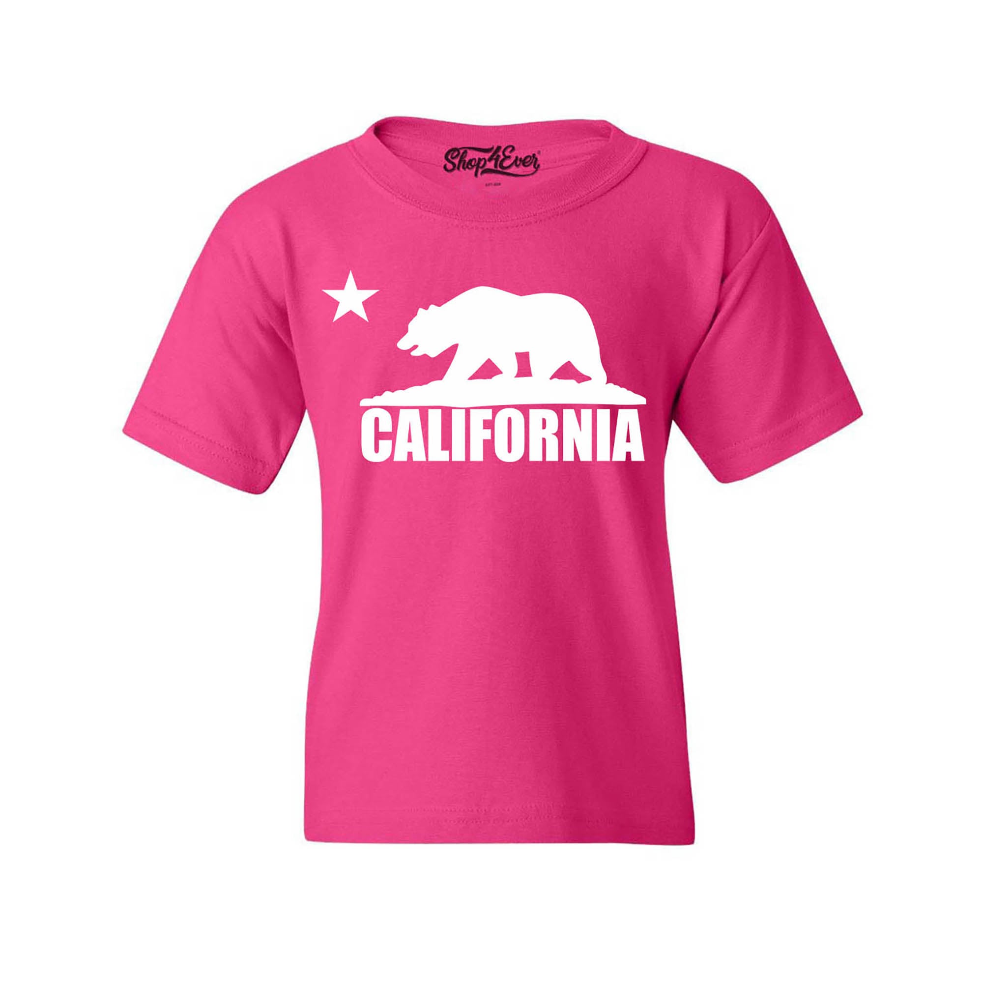 California Bear White Child Kids Tee Cali Youth's T-Shirt