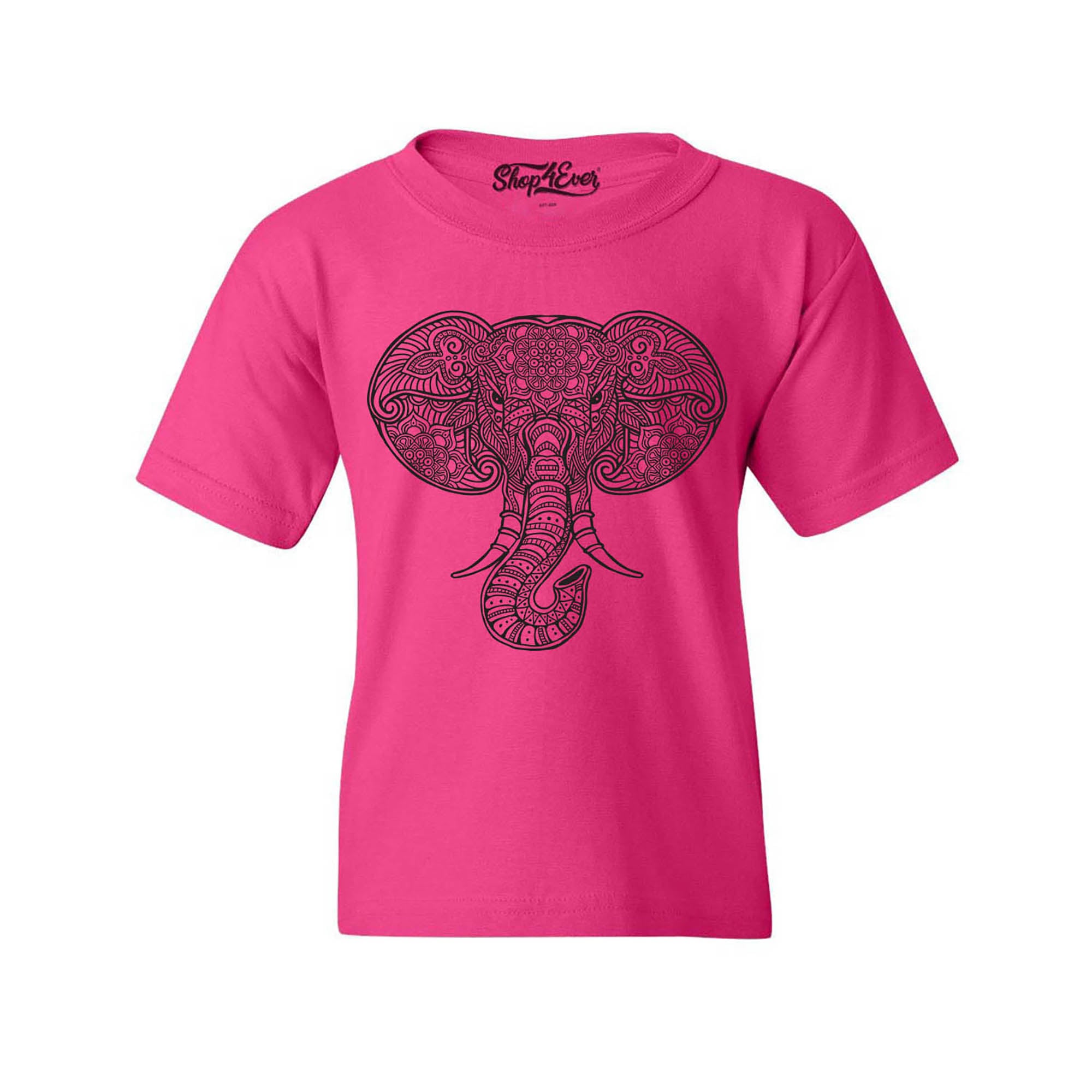Mandala Elephant Youth's T-Shirt