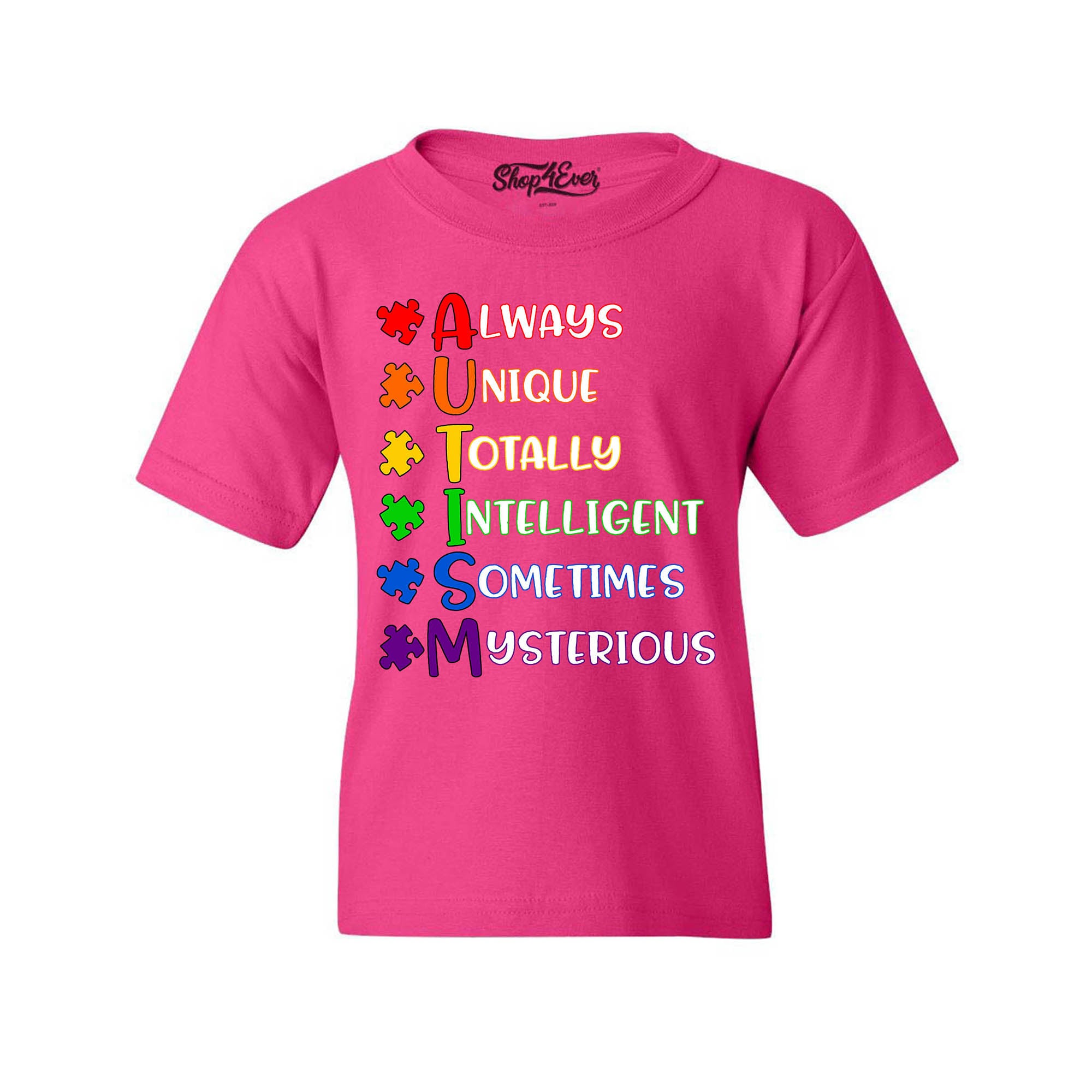 Always Unique Puzzle Autism Awareness Child's T-Shirt Kids Tee
