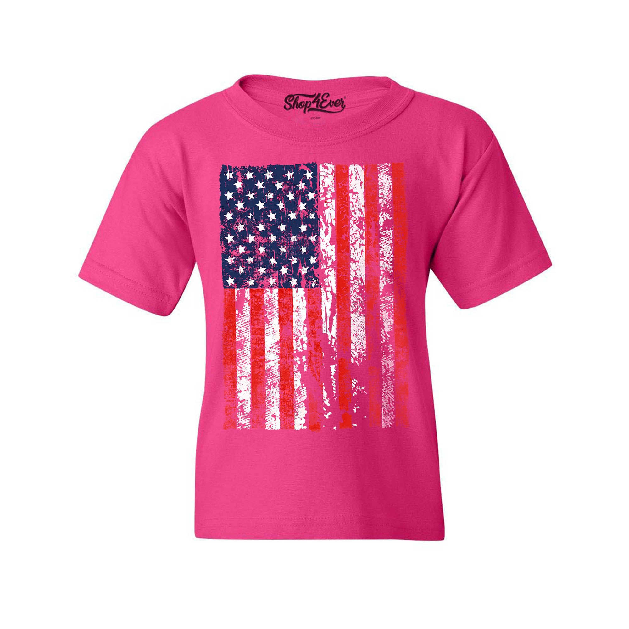 United States of America Flag Vintage Youth's T-Shirt USA Flag Shirts