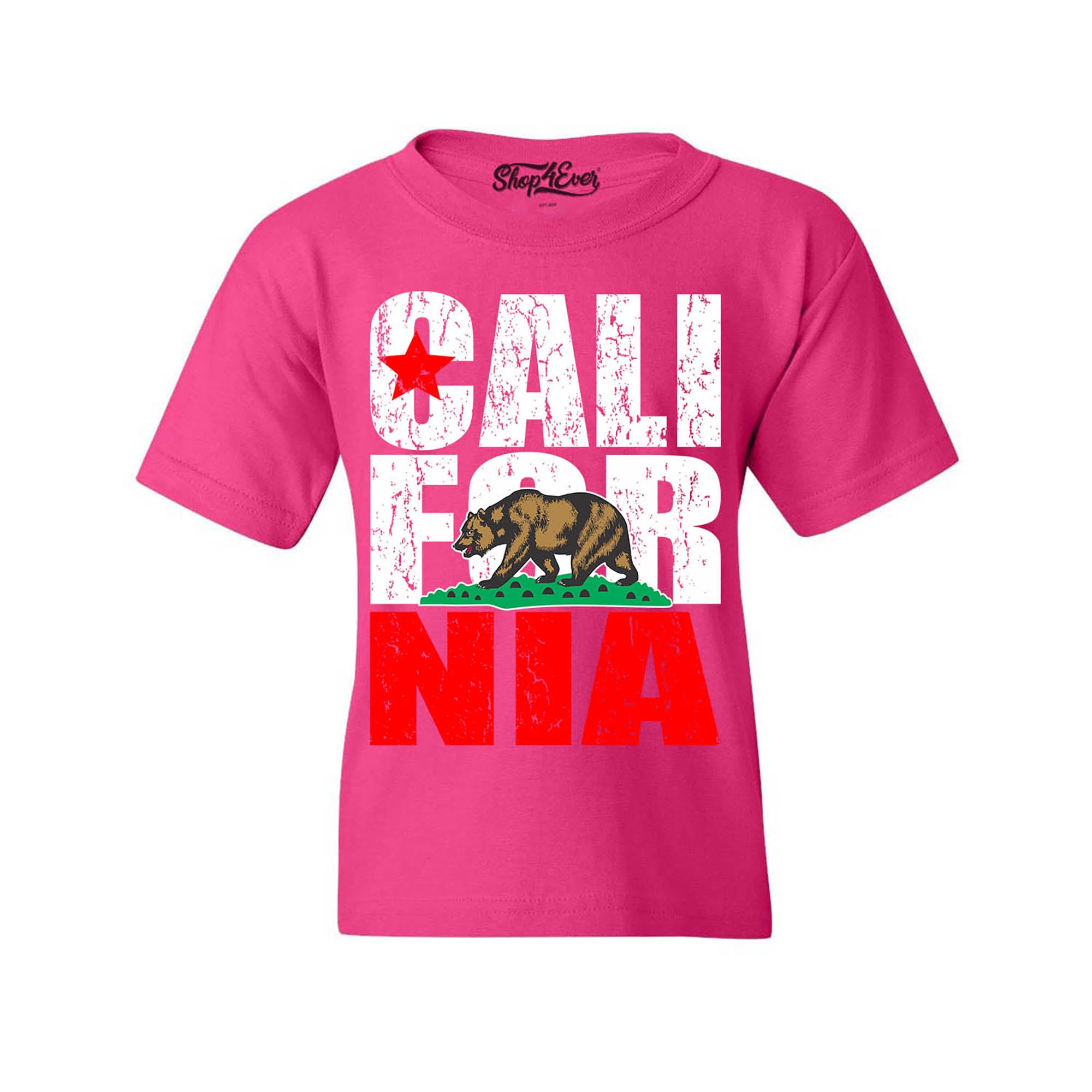 California State Flag Bear Child Kids Tee Cali Youth's T-Shirt Youth