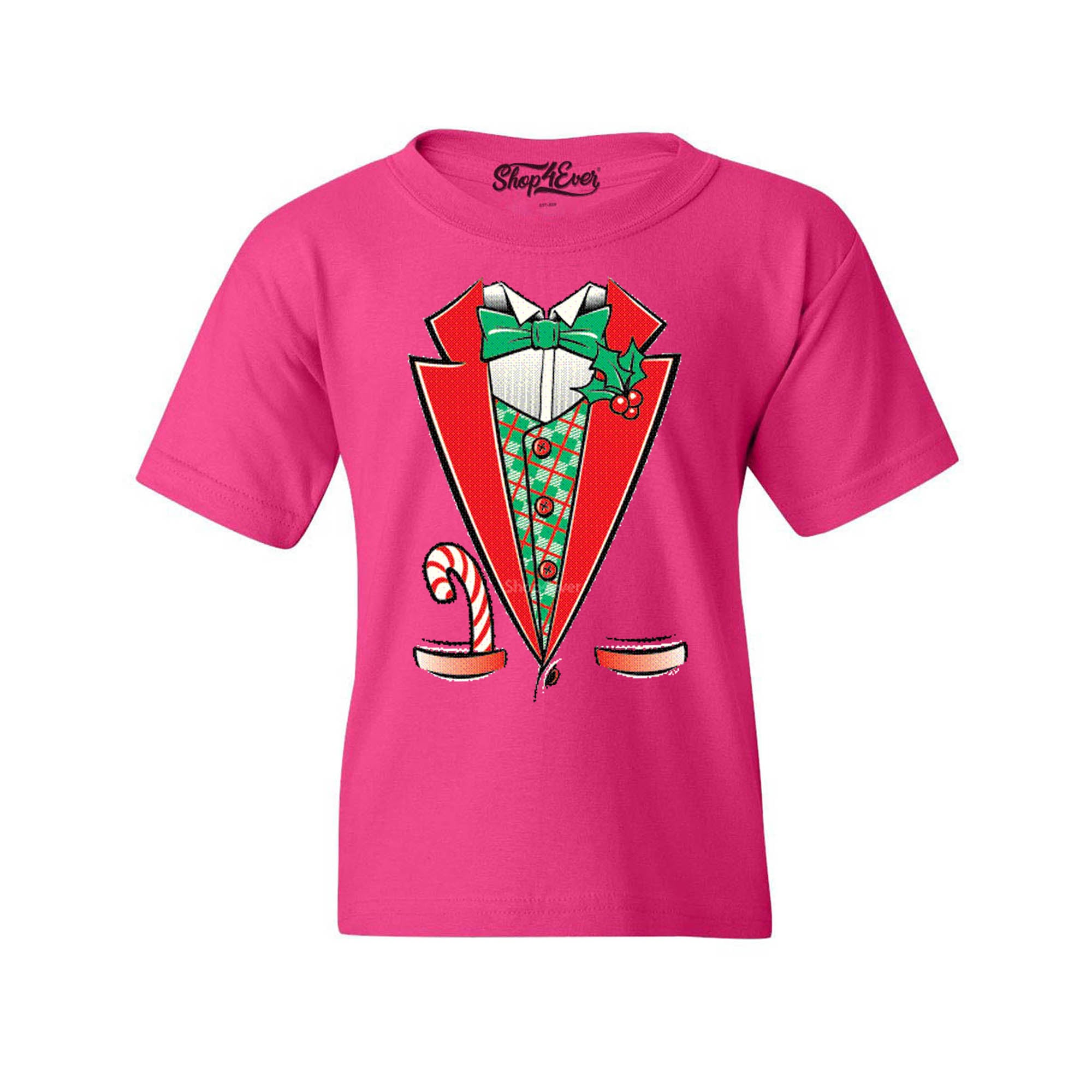 Tuxedo Christmas Costume Youth's T-Shirt Xmas Shirts