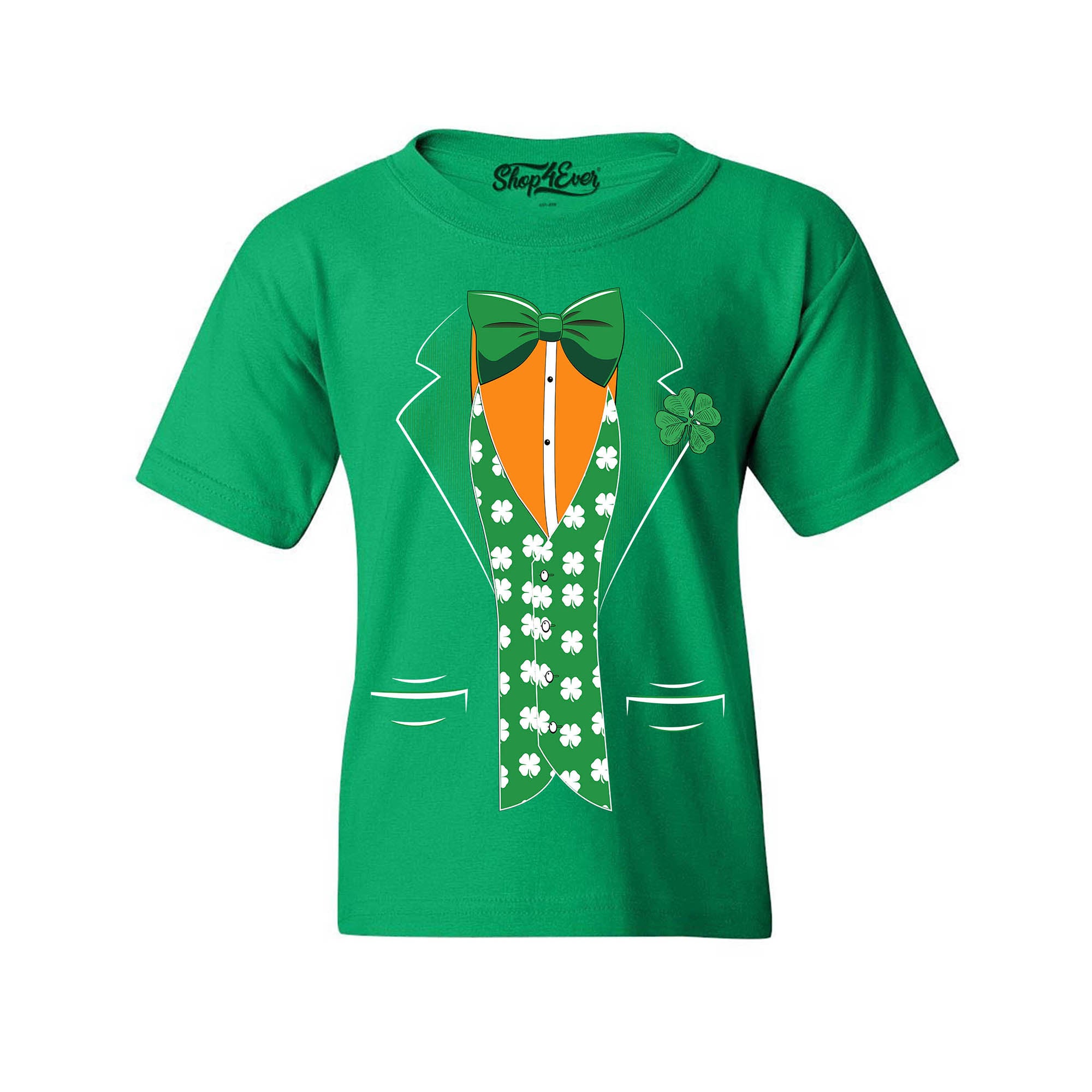 St. Patrick's Day Irish Tuxedo Leprechaun Costume Child's T-Shirt Kids Tee