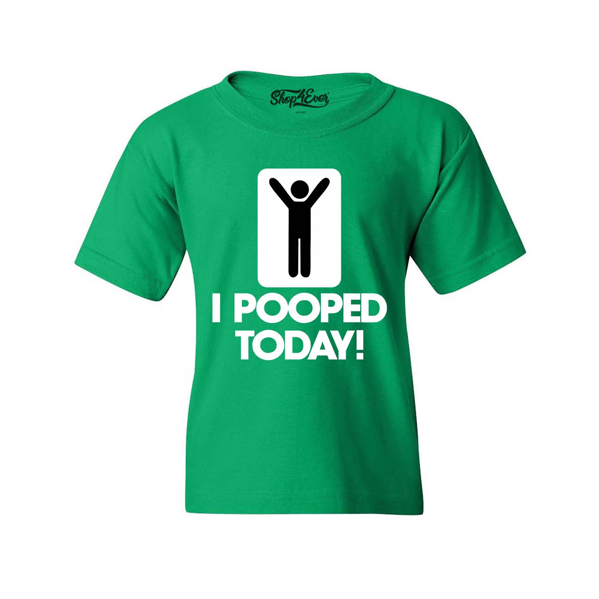 I Pooped Today Kids Child T-Shirt Funny Youth's Tee Shirts