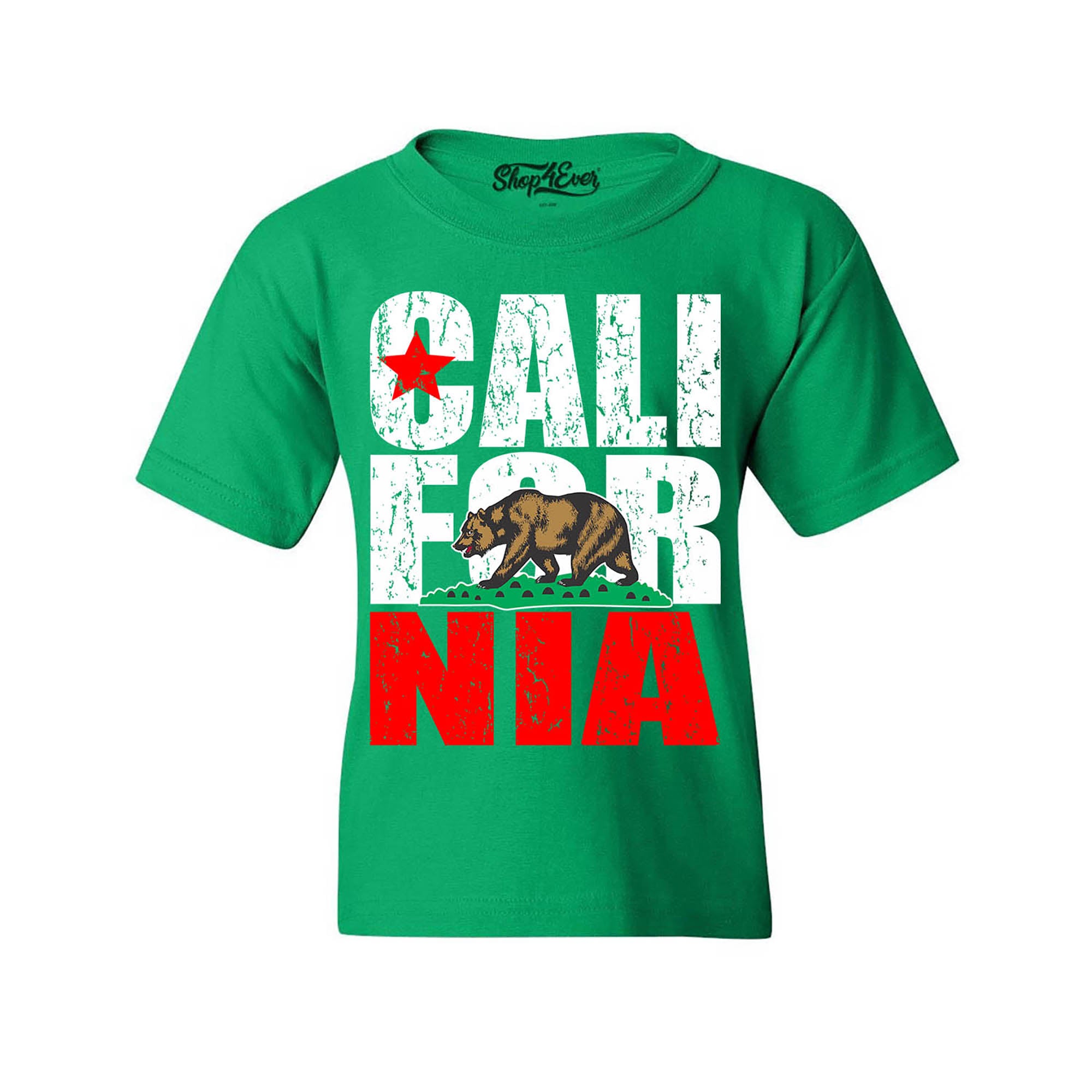 California State Flag Bear Child Kids Tee Cali Youth's T-Shirt Youth