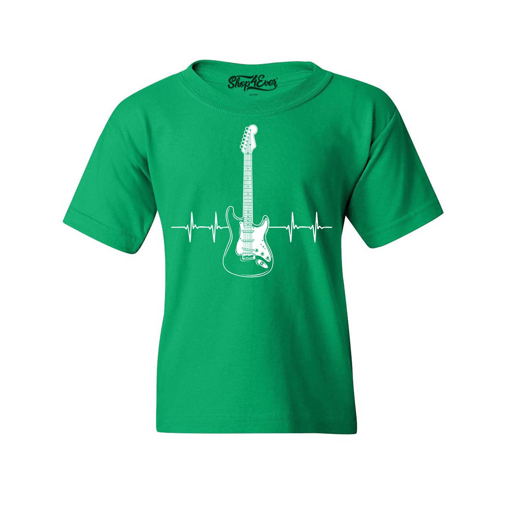 Electric Guitar Heartbeat Musician Youth's T-Shirt