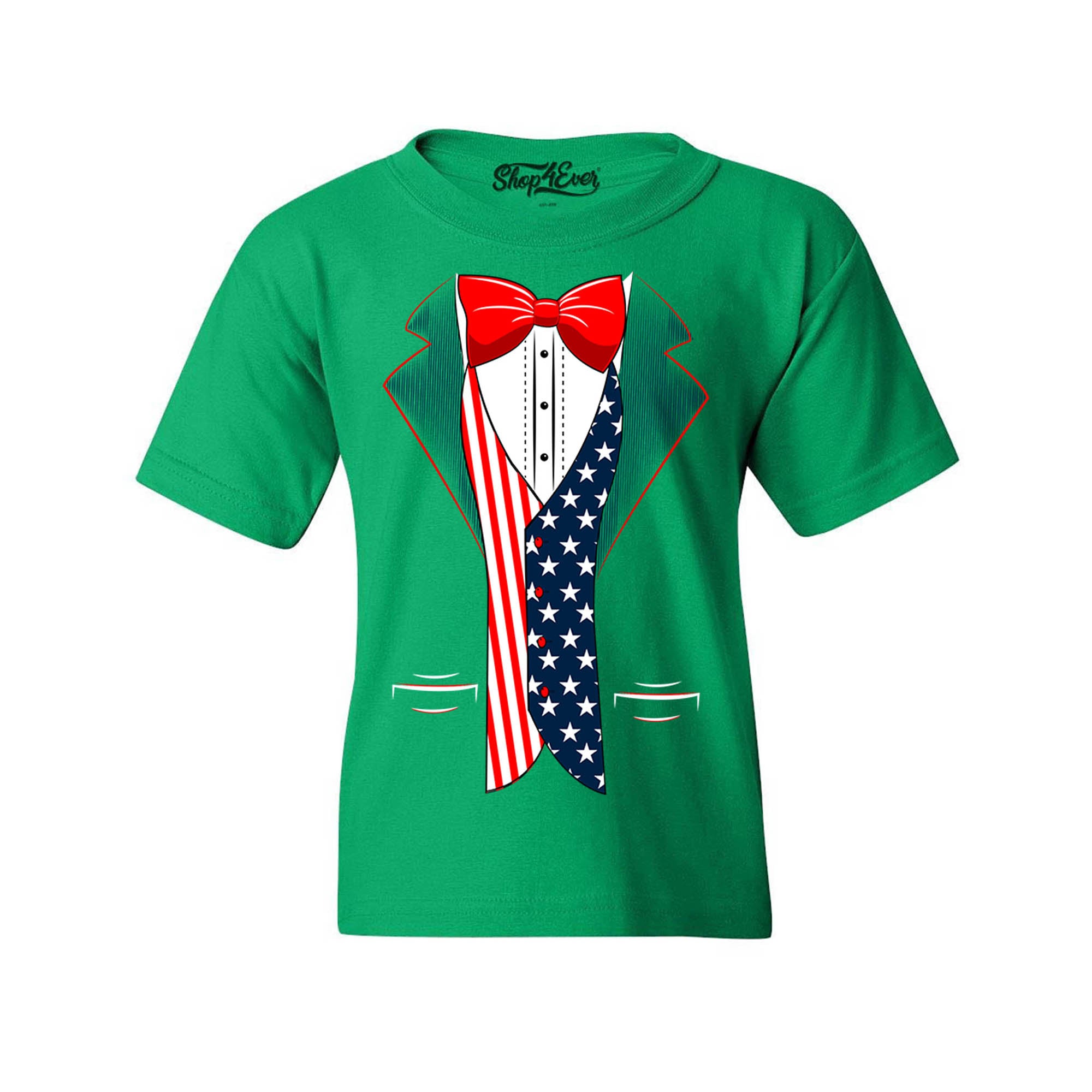 4th of July USA Tuxedo American Flag Youth's T-Shirt Youth