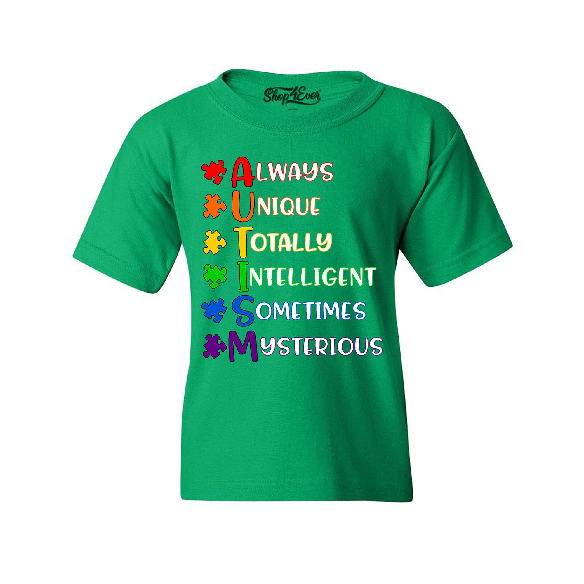 Always Unique Puzzle Autism Awareness Child's T-Shirt Kids Tee