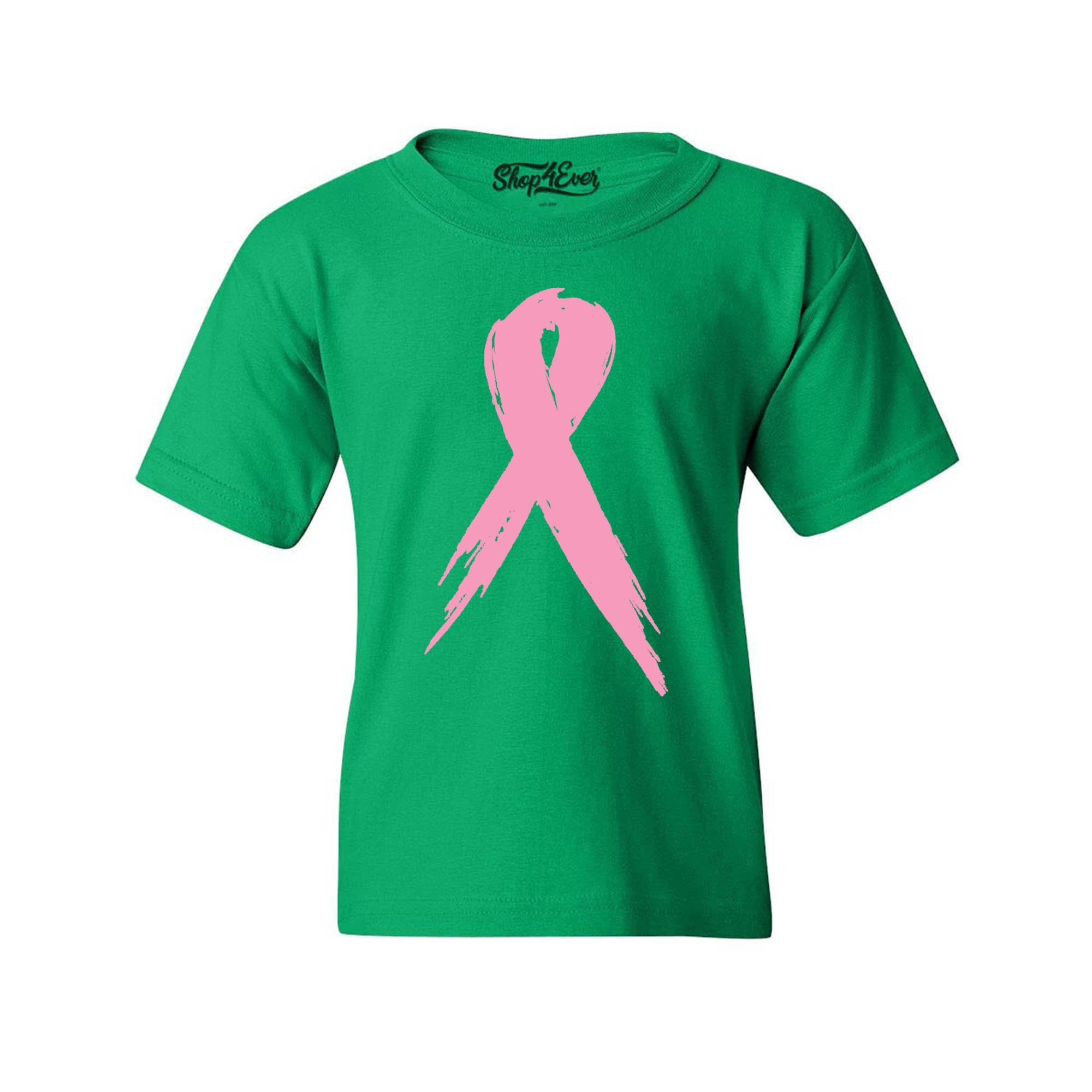 Pink Breast Cancer Ribbon Youth T-Shirt Support Awareness Child's Tee