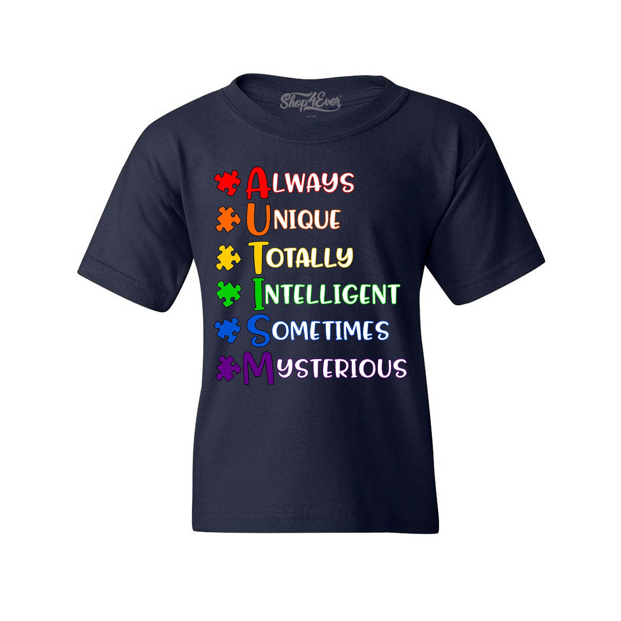 Always Unique Puzzle Autism Awareness Child's T-Shirt Kids Tee