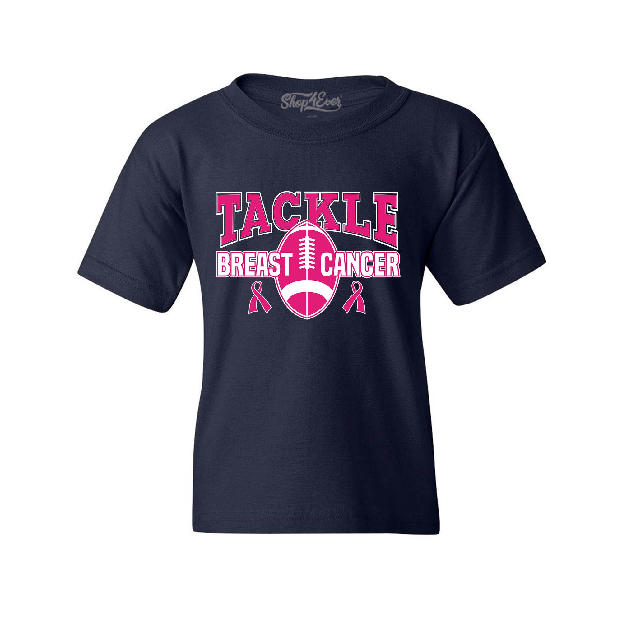 Tackle Breast Cancer Awareness Youth's T-Shirt Support Child's Tee