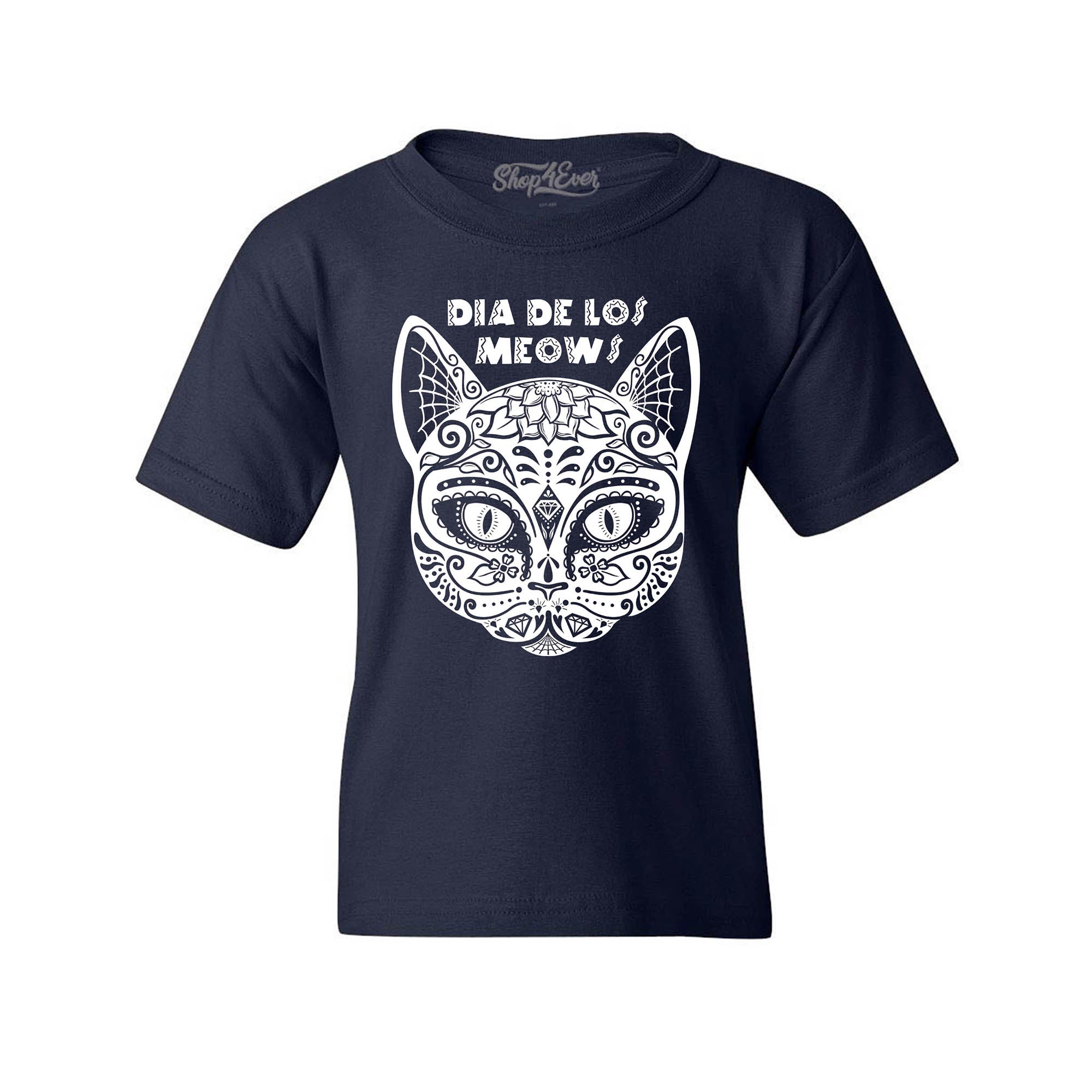 Dia De Los Meows Day of The Dead Youth's T-Shirt