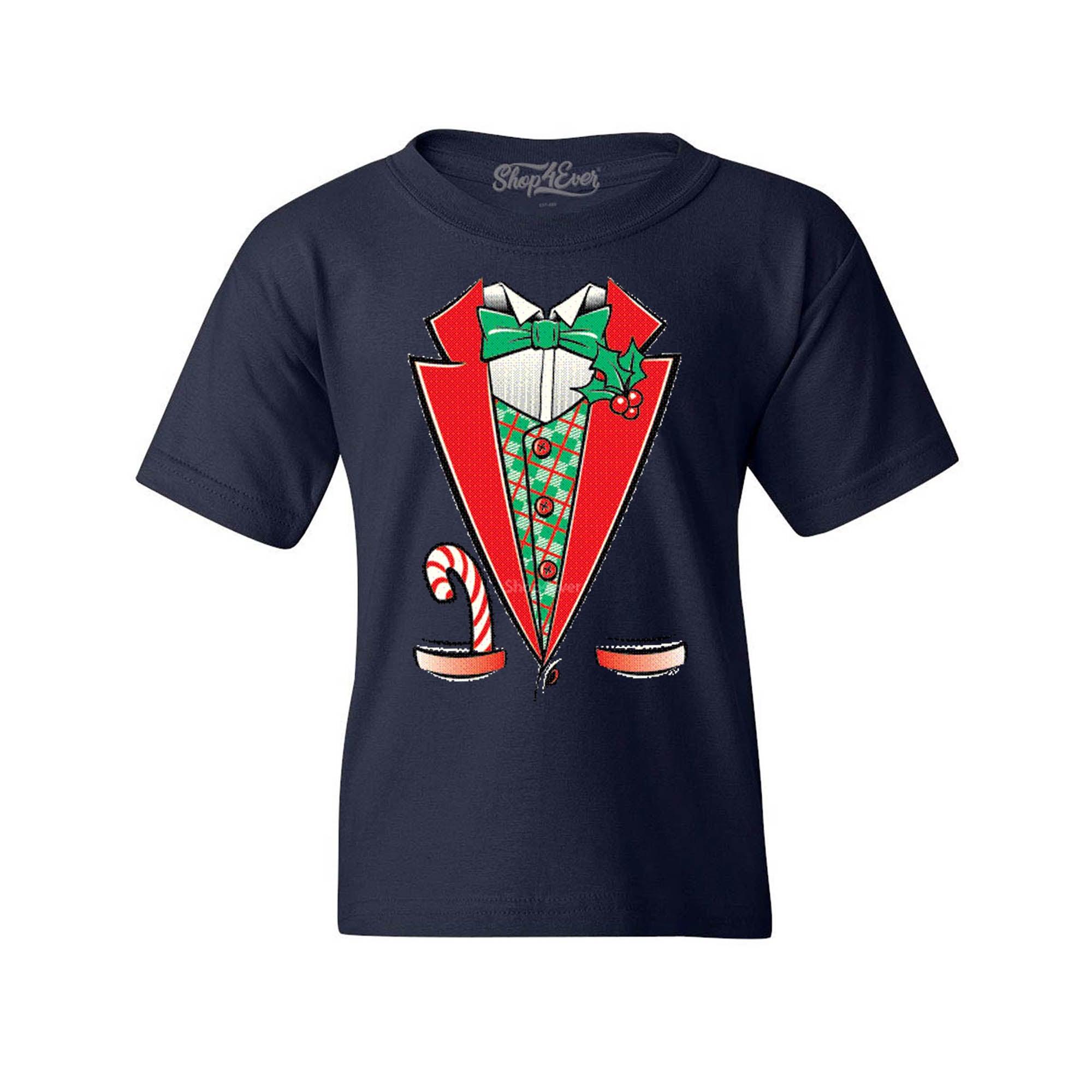 Tuxedo Christmas Costume Youth's T-Shirt Xmas Shirts