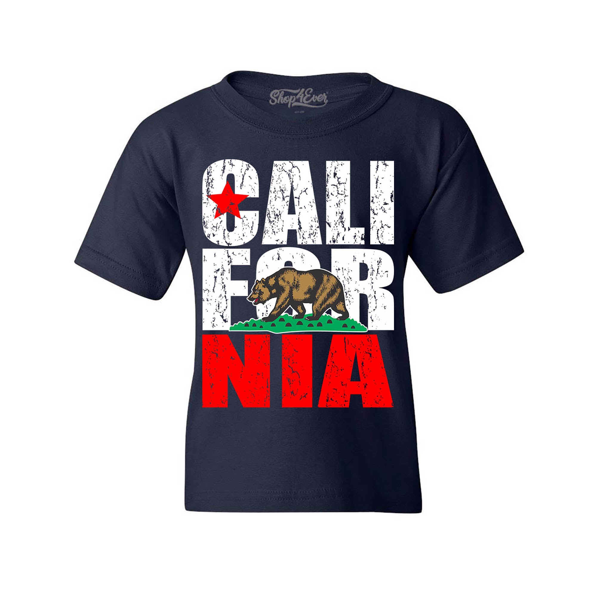 California State Flag Bear Child Kids Tee Cali Youth's T-Shirt Youth