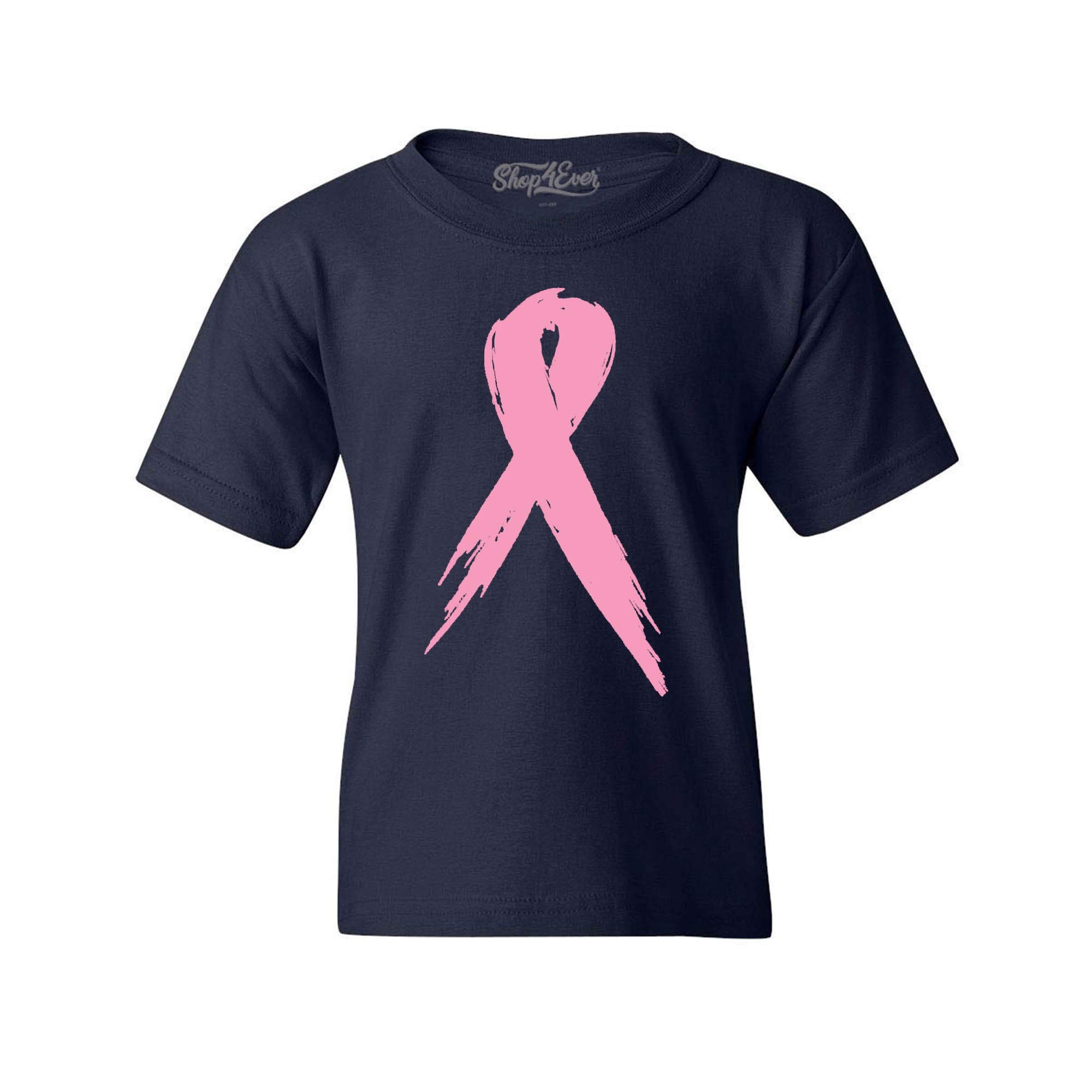 Pink Breast Cancer Ribbon Youth T-Shirt Support Awareness Child's Tee