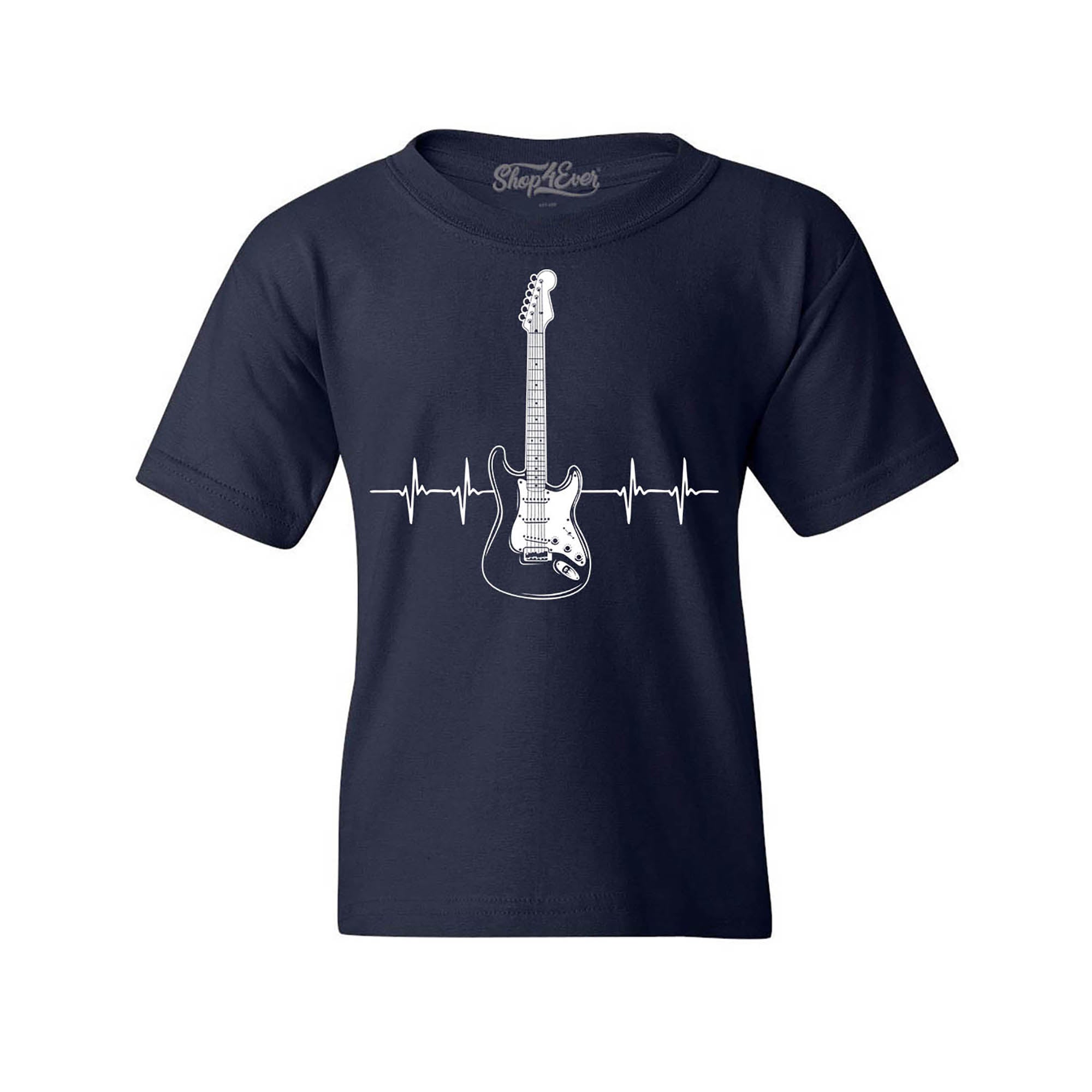 Electric Guitar Heartbeat Musician Youth's T-Shirt