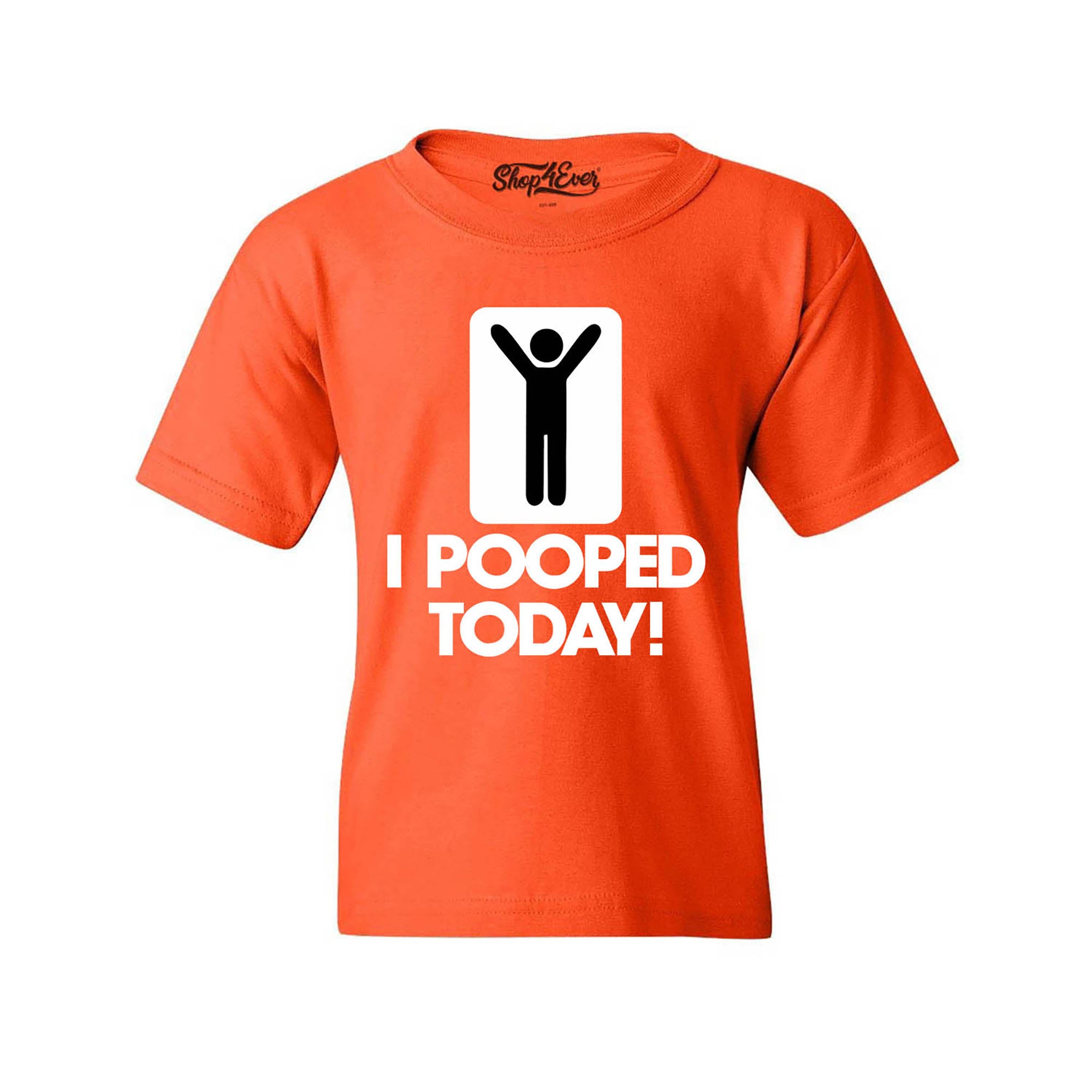 I Pooped Today Kids Child T-Shirt Funny Youth's Tee Shirts