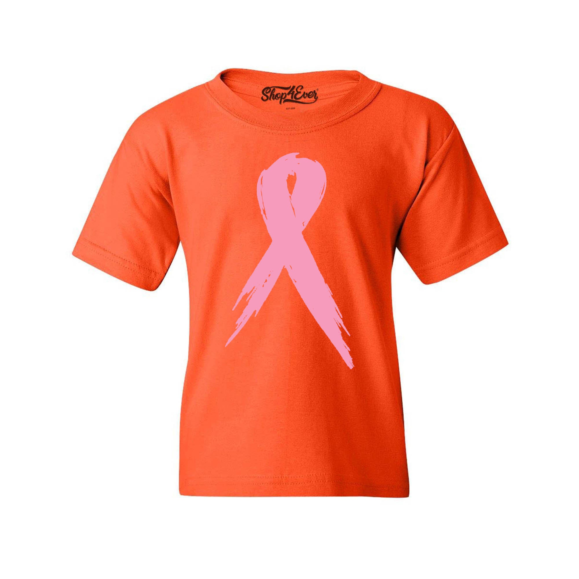 Pink Breast Cancer Ribbon Youth T-Shirt Support Awareness Child's Tee