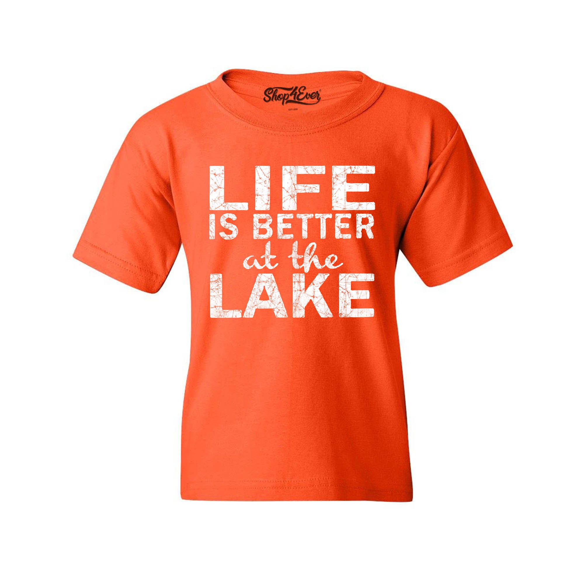 Life is Better at The Lake Youth's T-Shirt Sayings Kids Child Tee Shirts