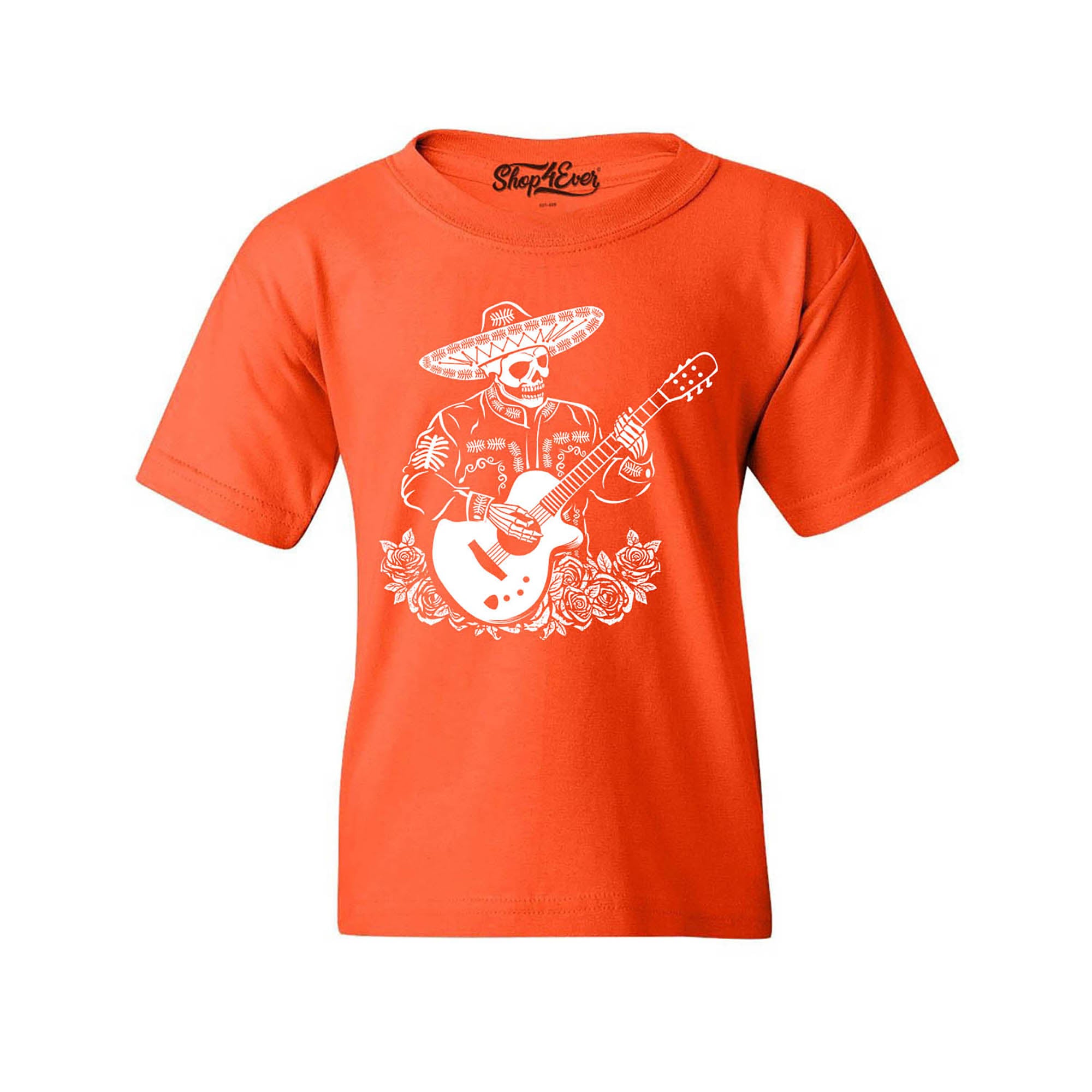 Mariachi Skeleton Playing Guitar Day of The Dead Youth's T-Shirt