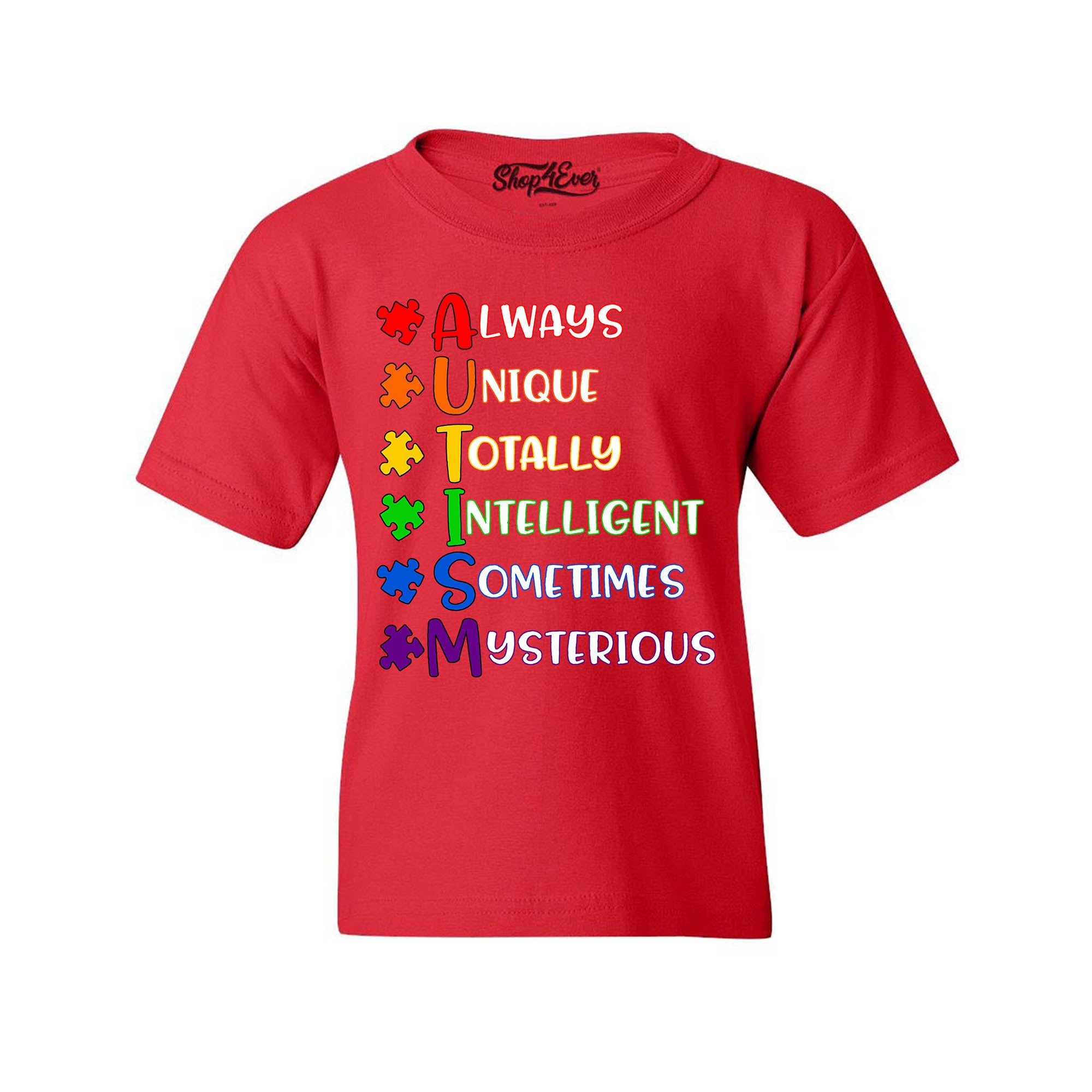 Always Unique Puzzle Autism Awareness Child's T-Shirt Kids Tee