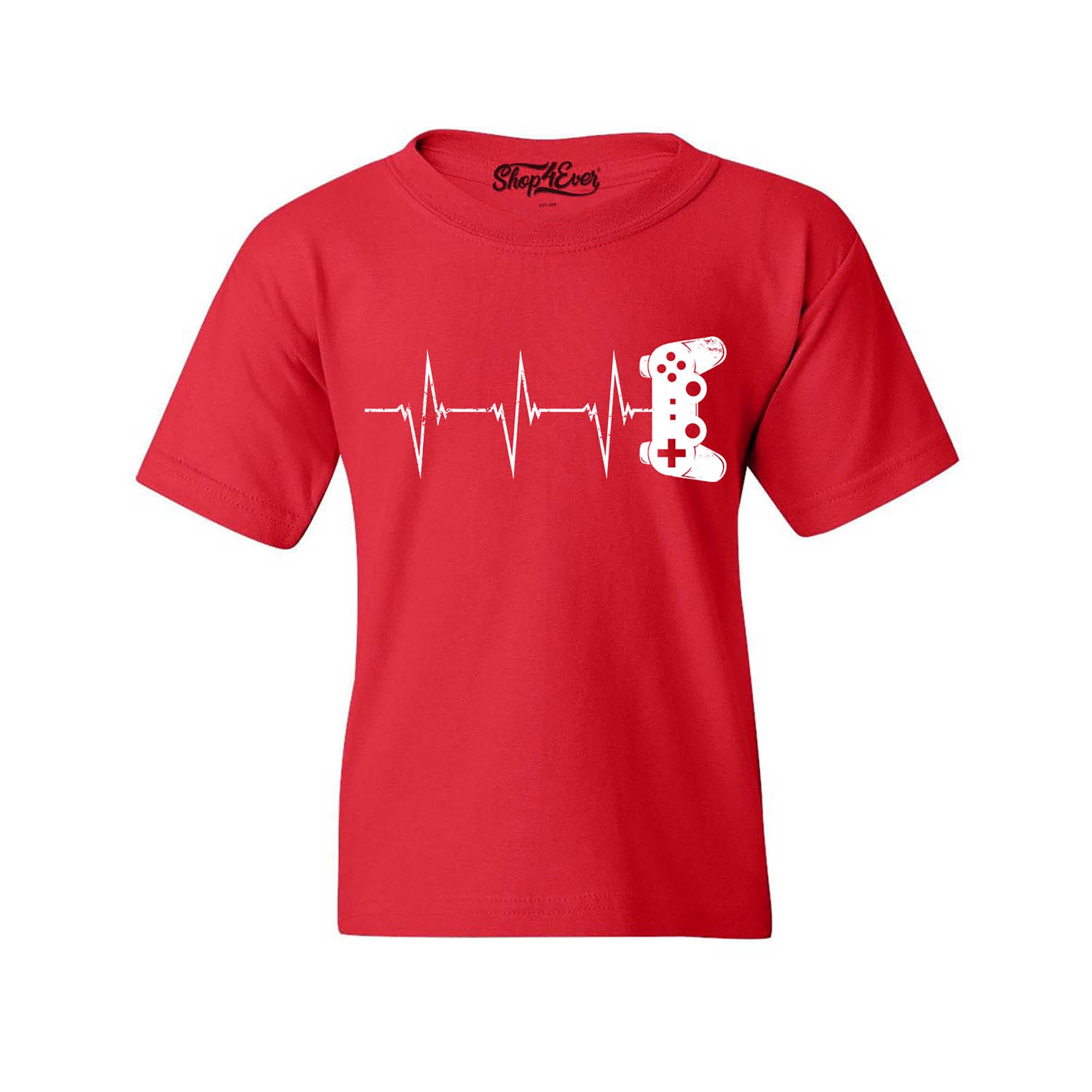 Gamer Heartbeat Boys Kids Child Video Game Youth's T-Shirt