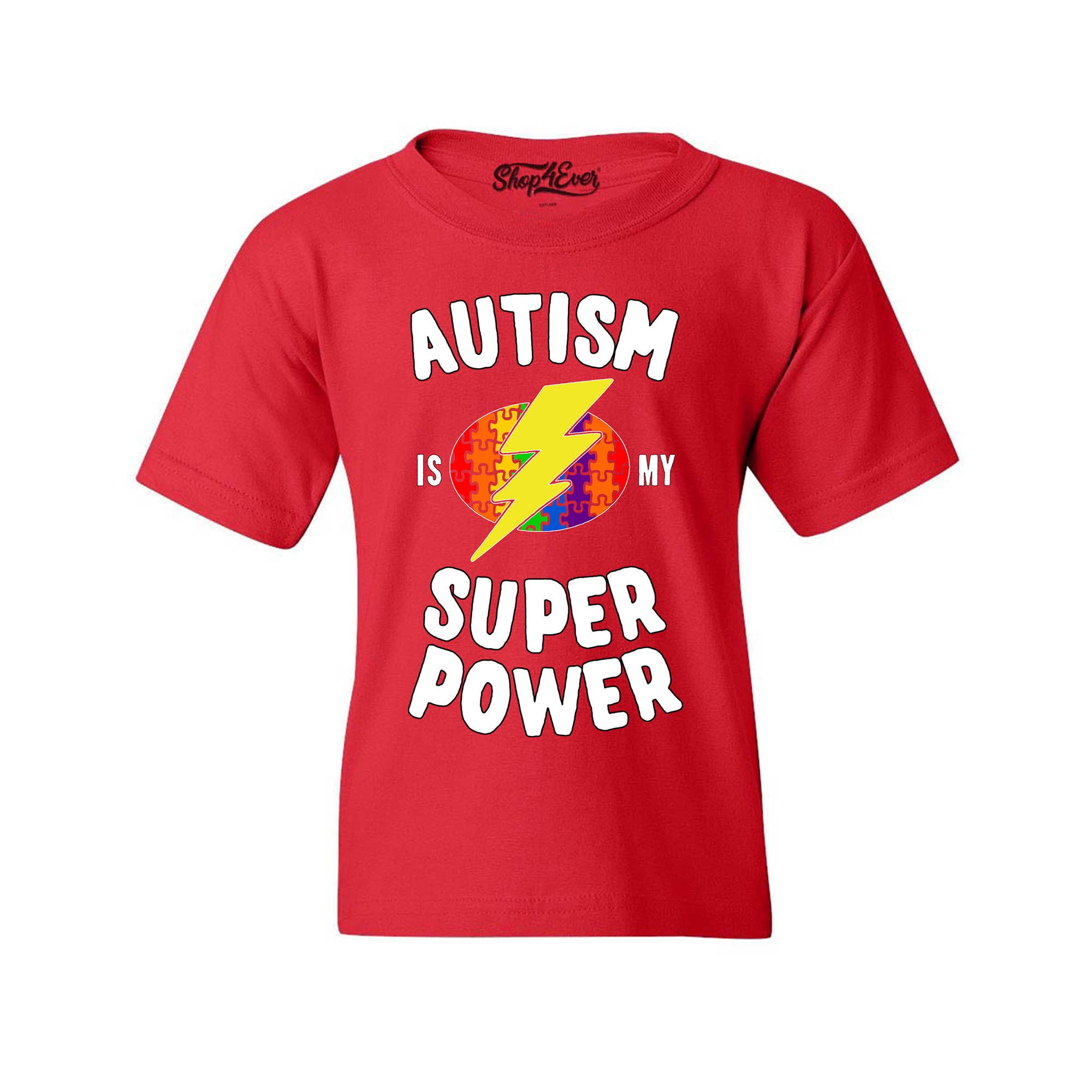 Autism is My Super Power Child's T-Shirt Kids Tee