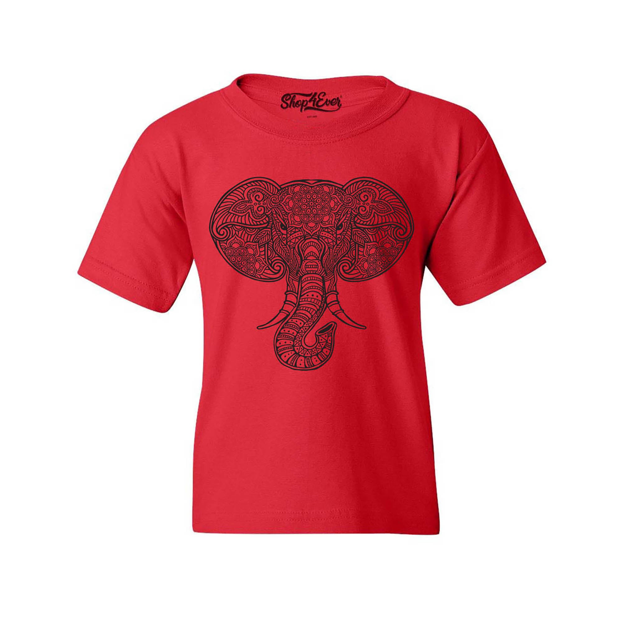 Mandala Elephant Youth's T-Shirt