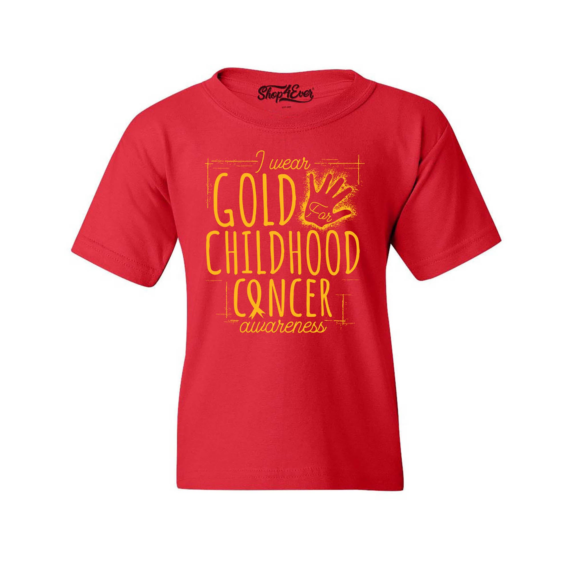 I Wear Gold for Childhood Cancer Awareness Kids Child Youth's T-Shirt