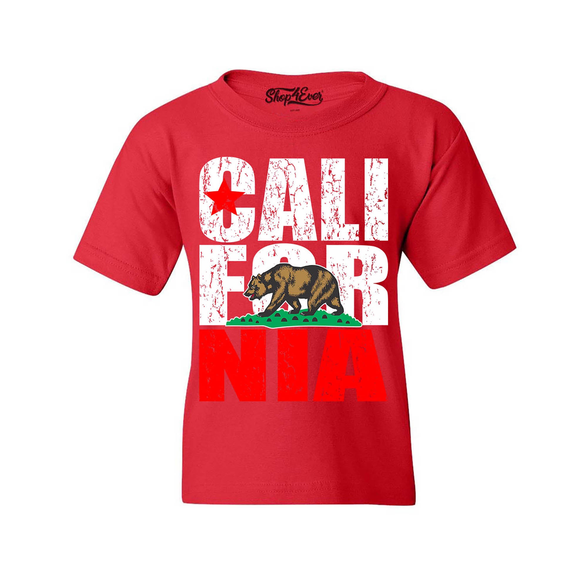 California State Flag Bear Child Kids Tee Cali Youth's T-Shirt Youth
