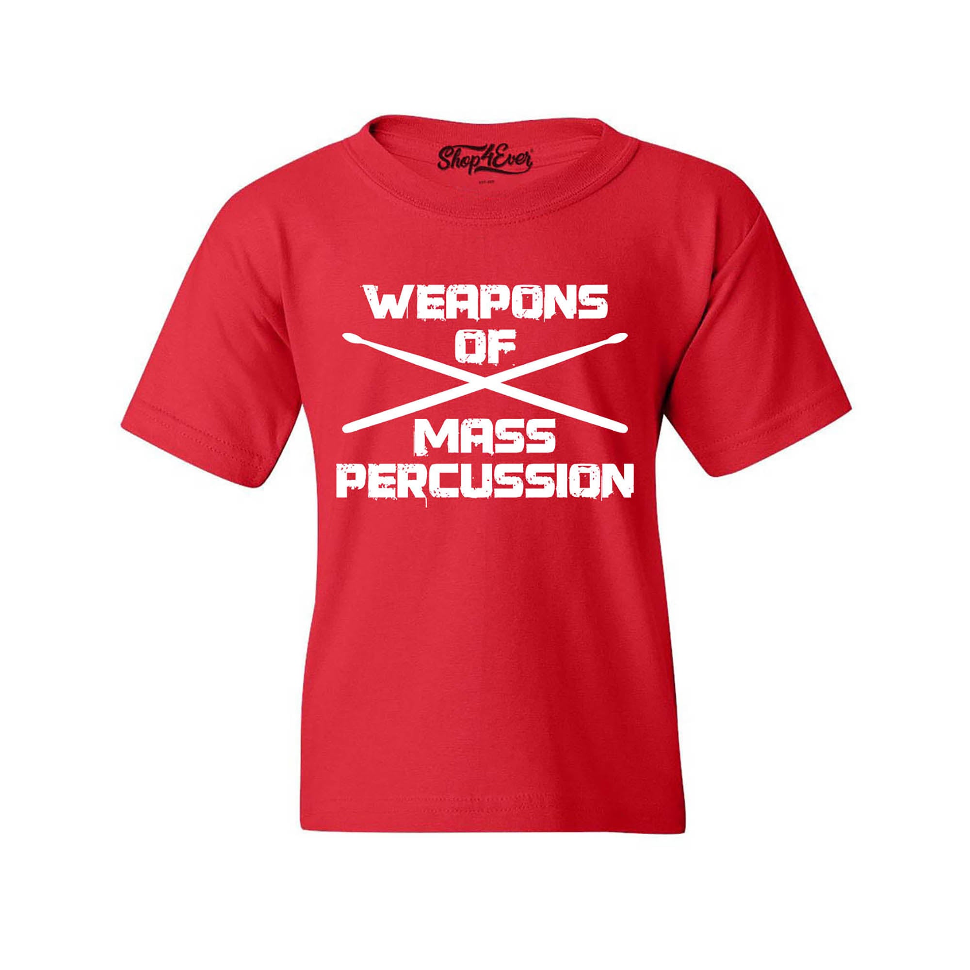 Weapons of Mass Percussion Drumsticks Drummer Youth's T-Shirt