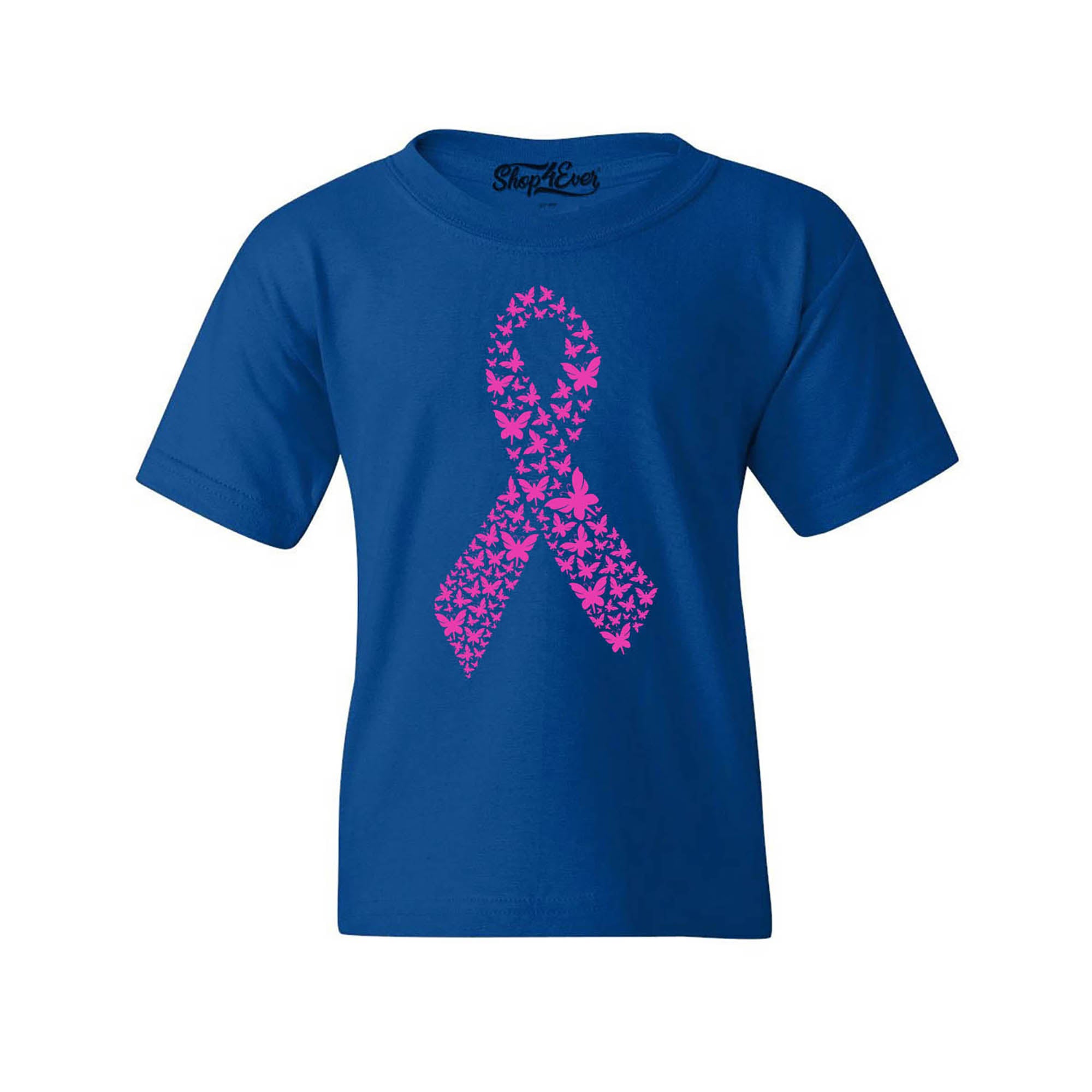 Pink Butterfly Ribbon Breast Cancer Awareness Youth's T-Shirt