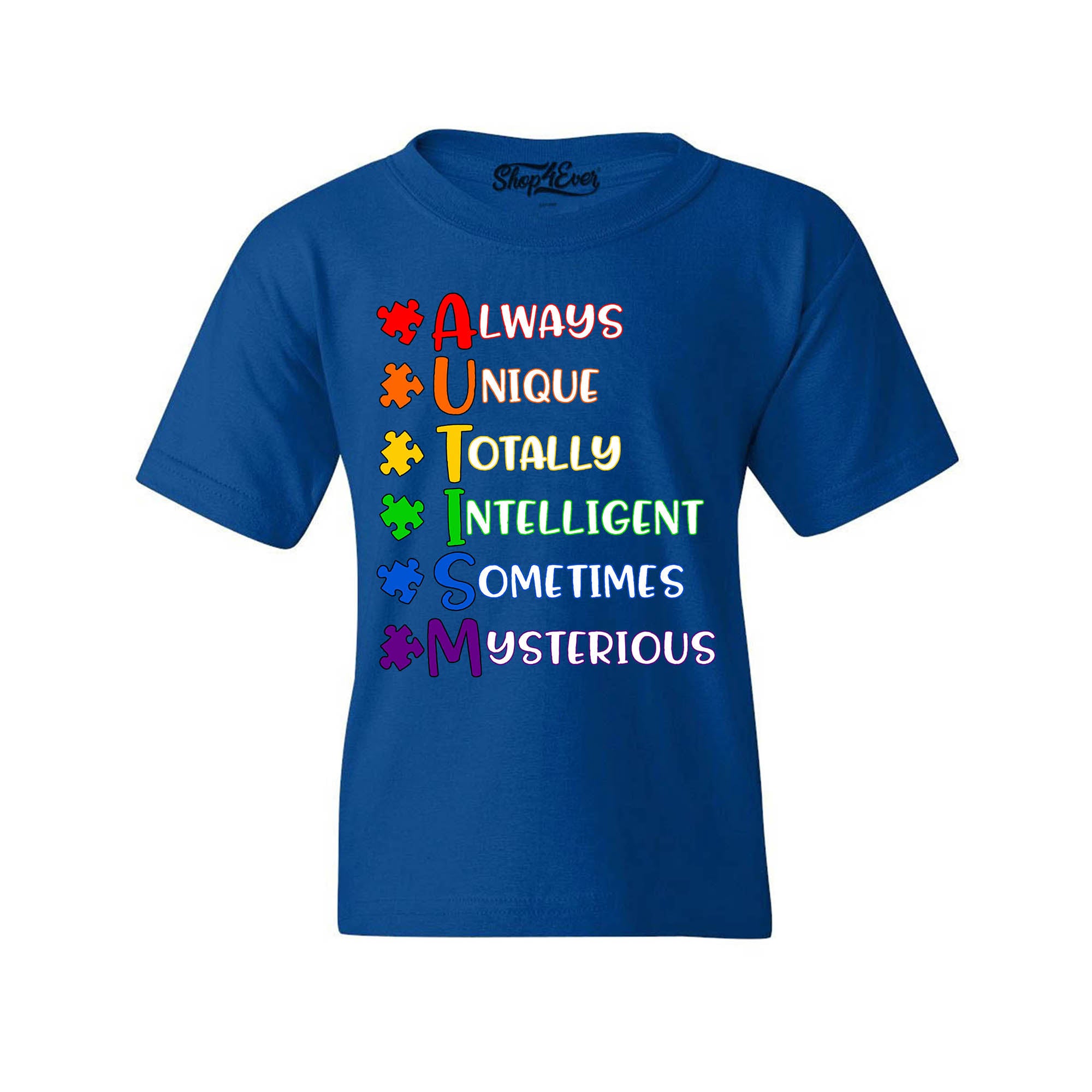 Always Unique Puzzle Autism Awareness Child's T-Shirt Kids Tee
