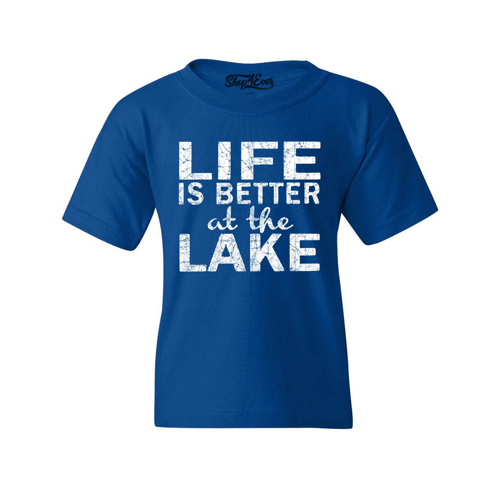 Life is Better at The Lake Youth's T-Shirt Sayings Kids Child Tee Shirts