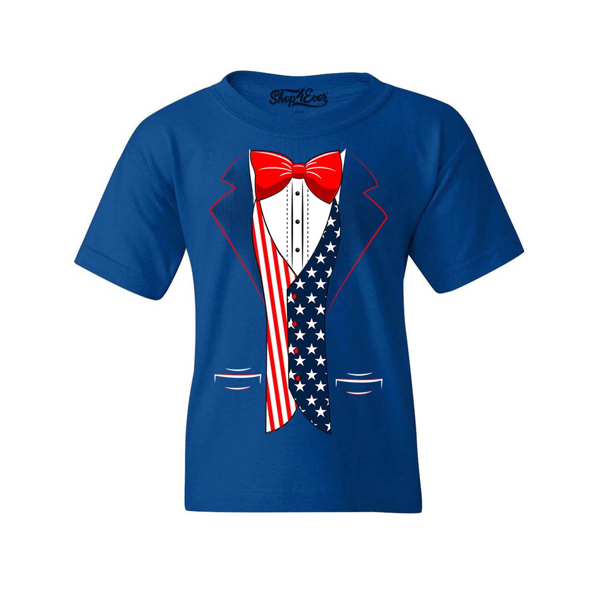 4th of July USA Tuxedo American Flag Youth's T-Shirt Youth