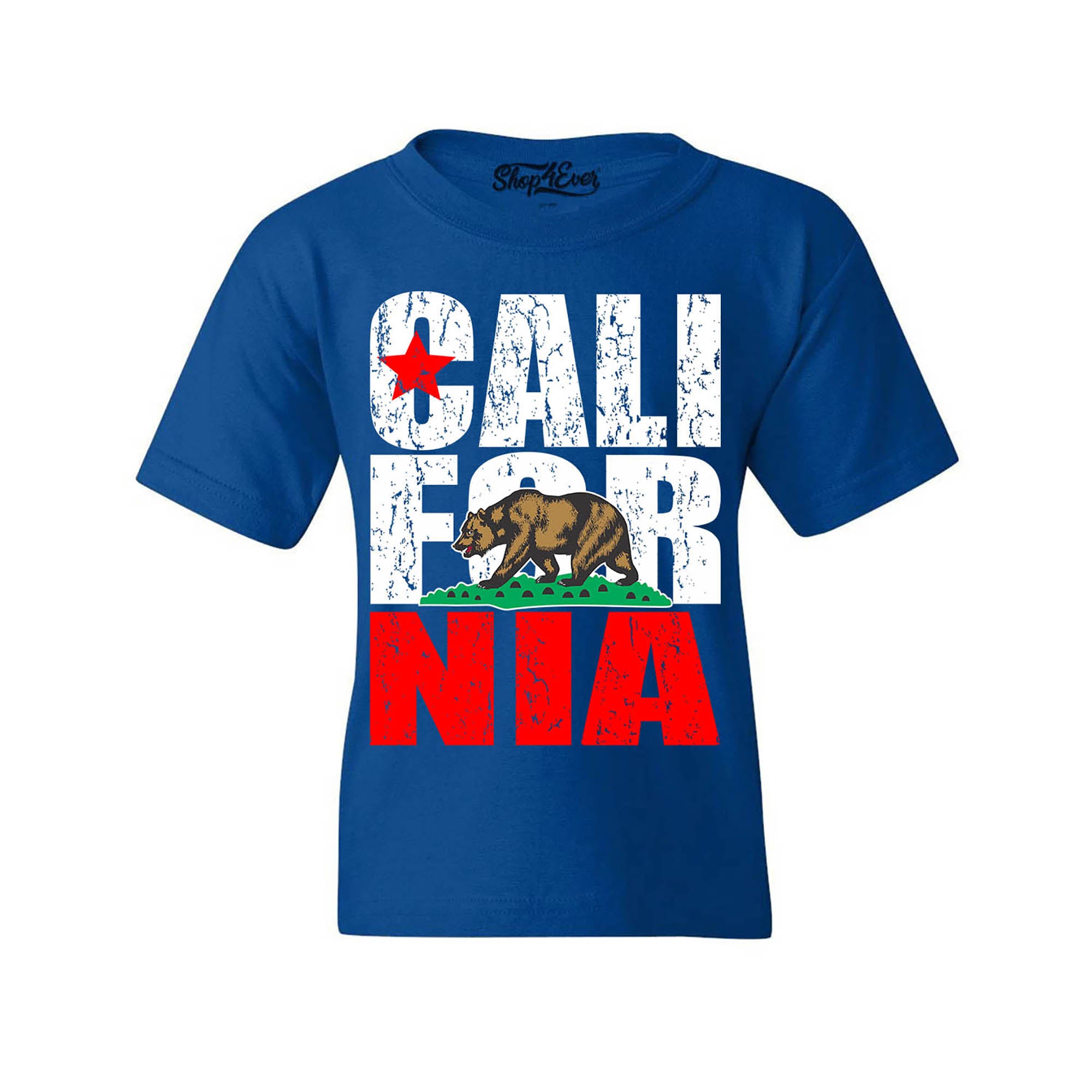 California State Flag Bear Child Kids Tee Cali Youth's T-Shirt Youth