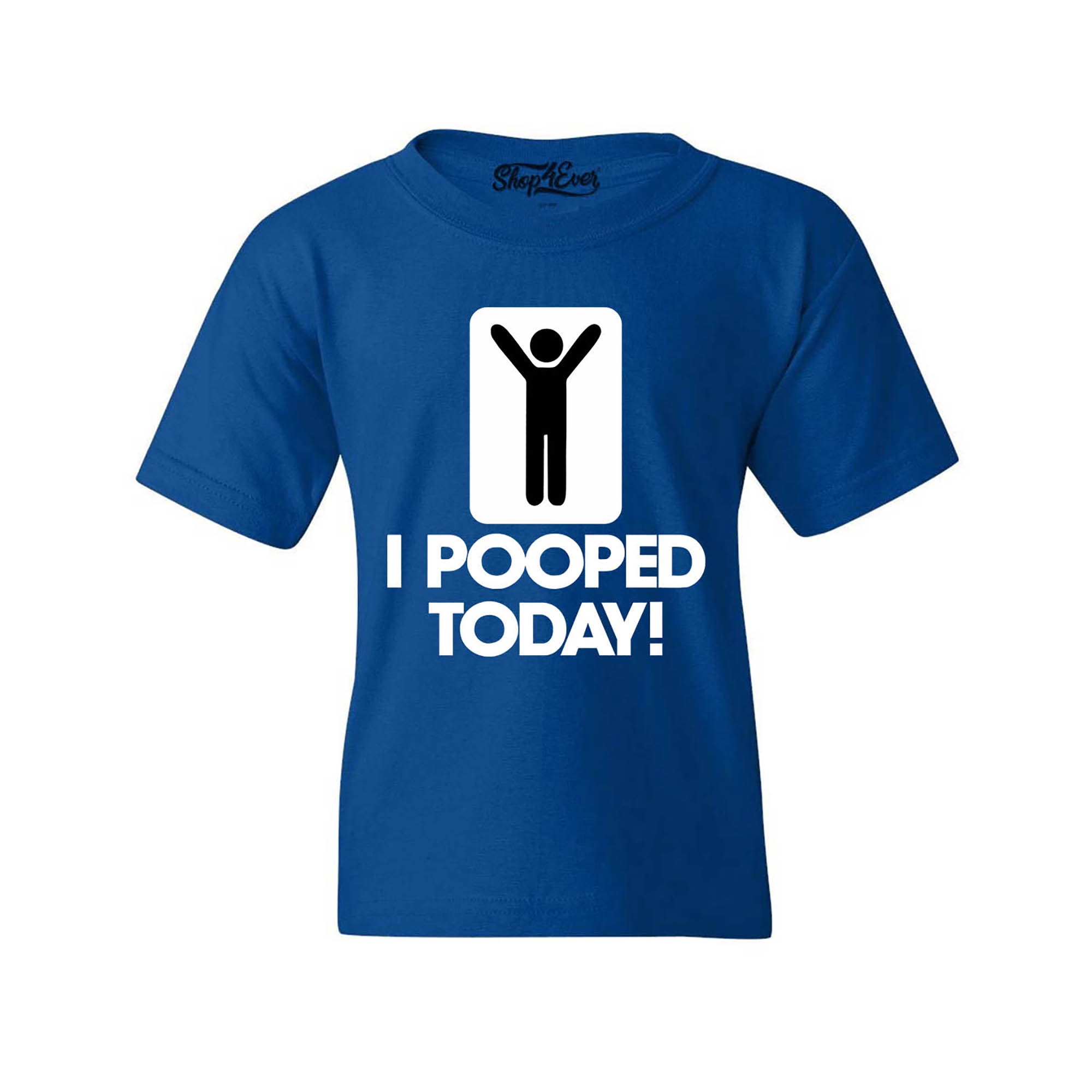I Pooped Today Kids Child T-Shirt Funny Youth's Tee Shirts