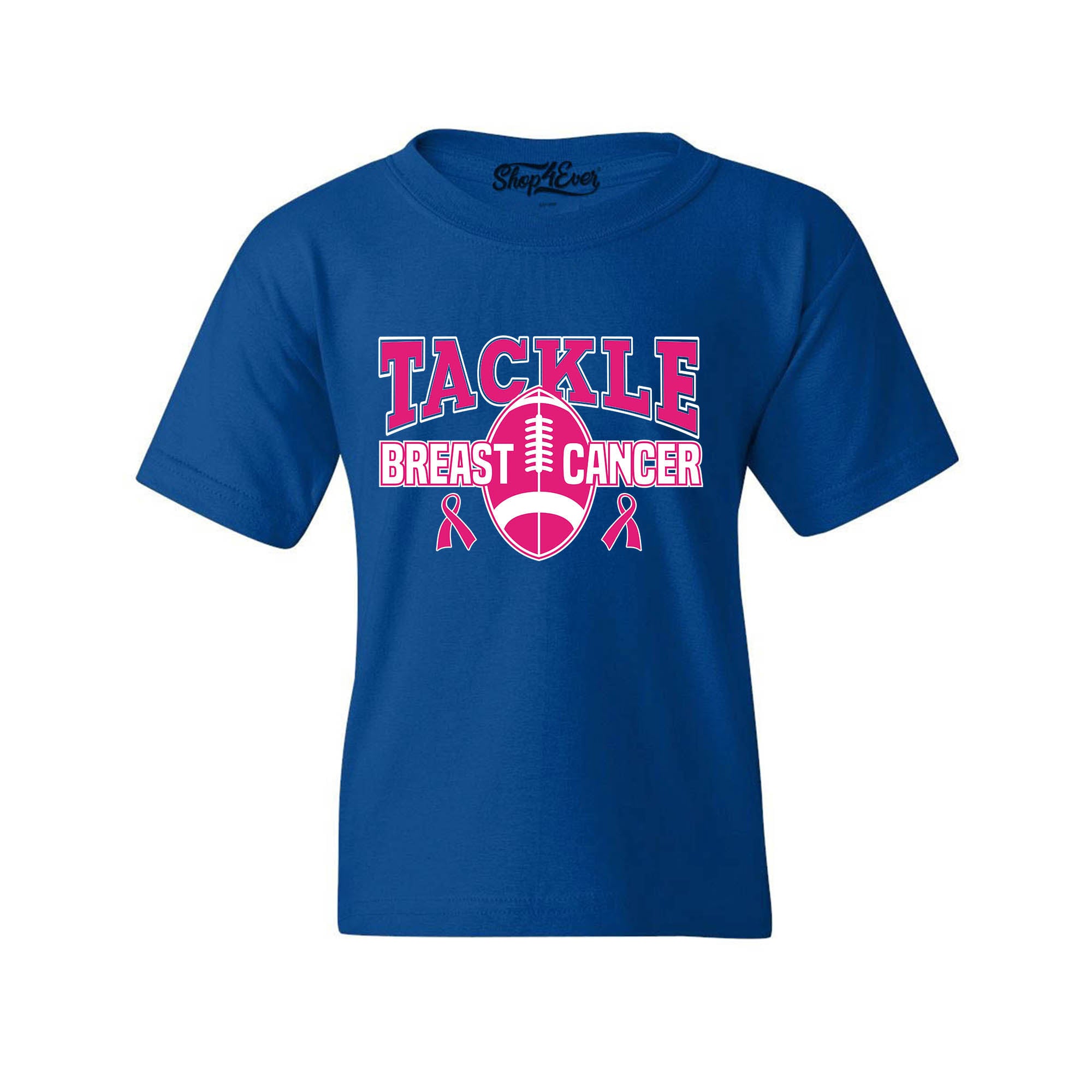 Tackle Breast Cancer Awareness Youth's T-Shirt Support Child's Tee