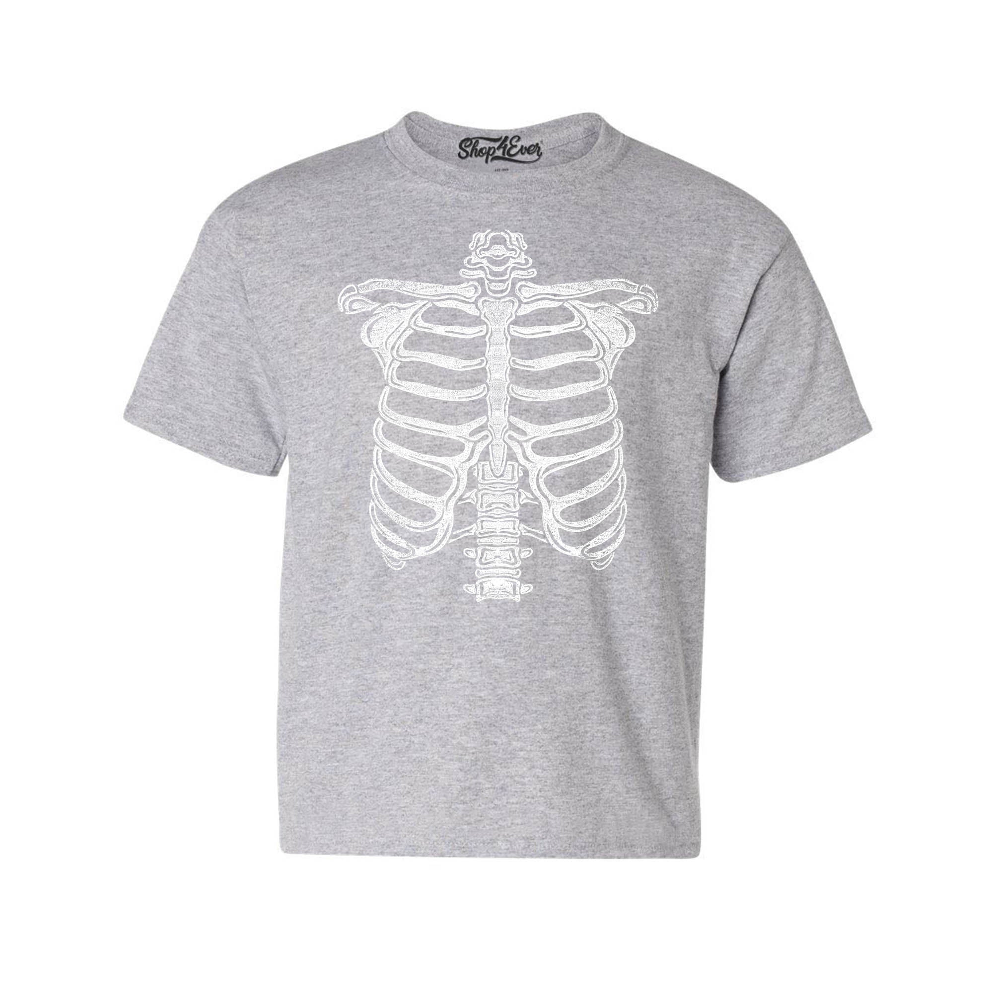 Skeleton Ribcage Bones Halloween Costume Child's Tee Skull Youth's T-Shirt