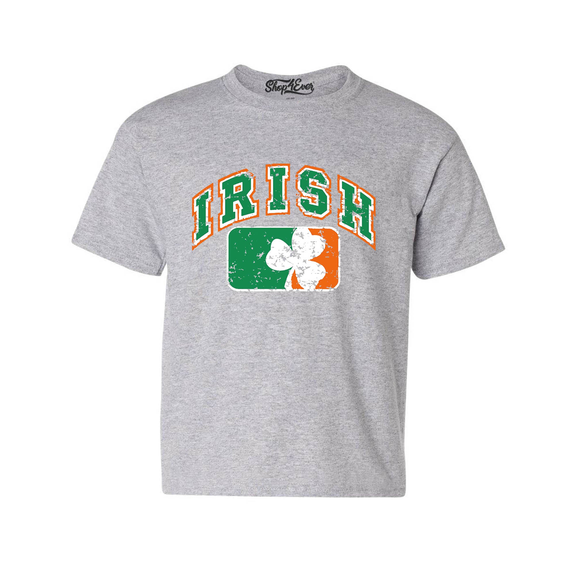 Vintage Irish Flag Shamrock St. Patrick's Day Child's T-Shirt Kids Tee
