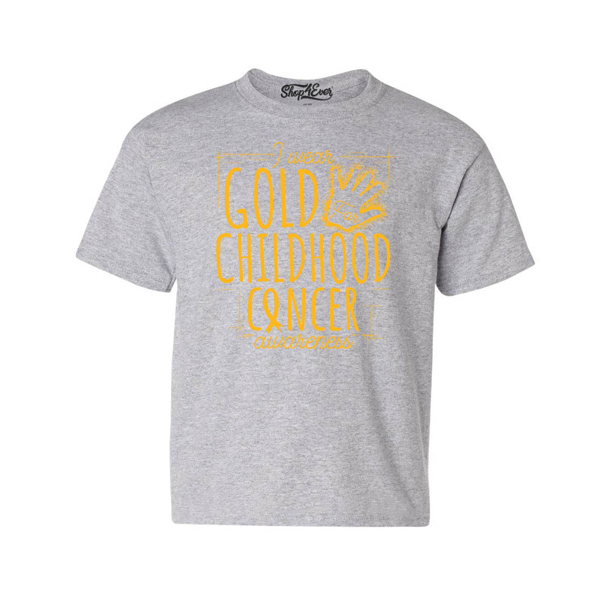 I Wear Gold for Childhood Cancer Awareness Kids Child Youth's T-Shirt