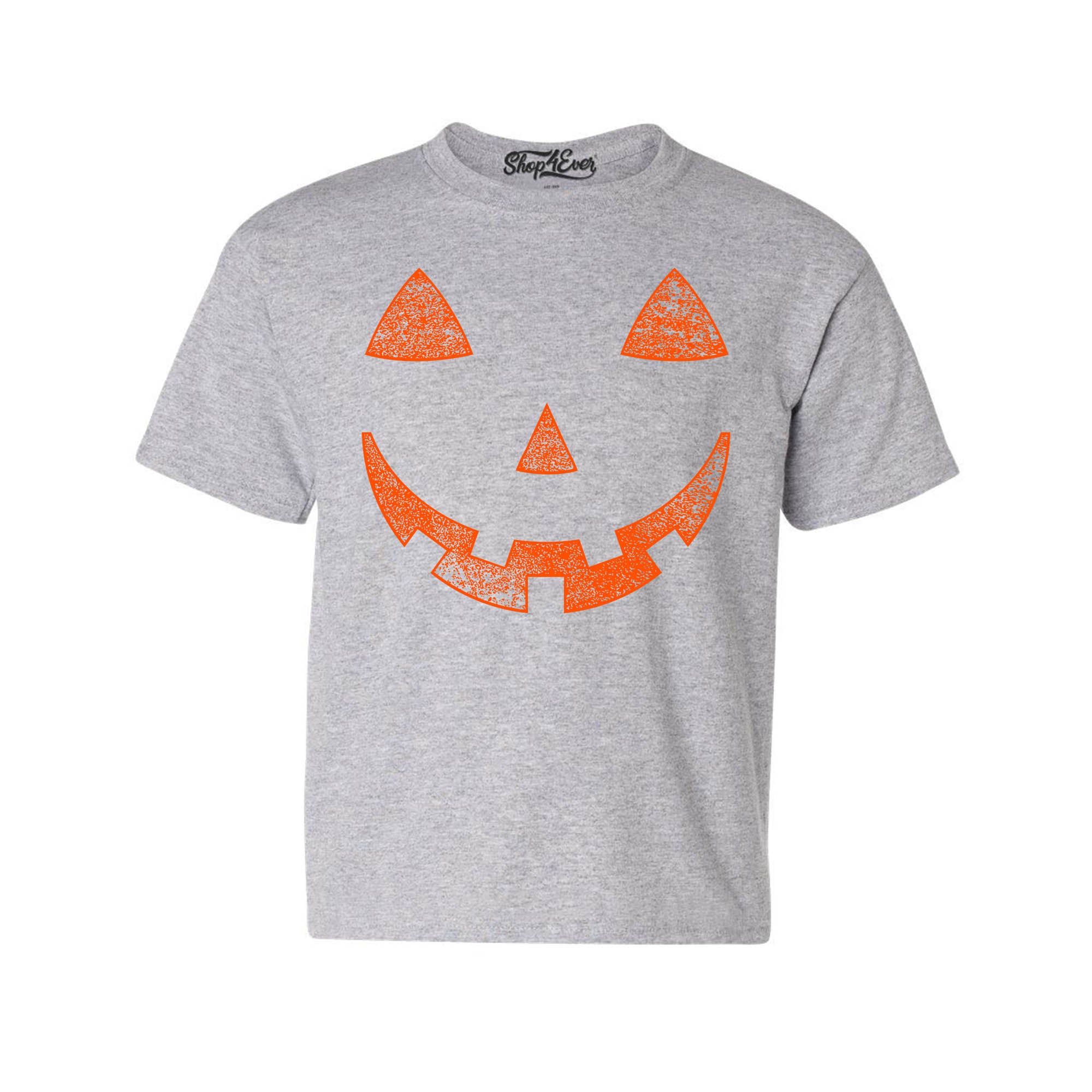 Orange Jack O' Lantern Child's Tee Pumpkin Face Halloween Costume Youth's T-Shirt